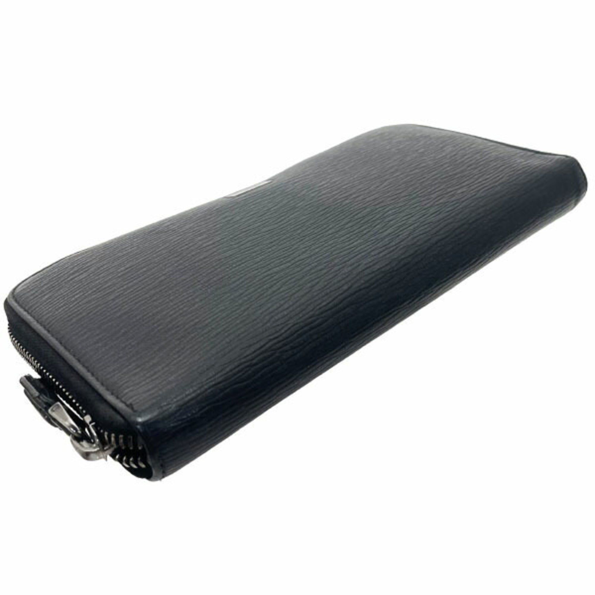 Salvatore Ferragamo Black Leather Long Wallet (Bi-Fold) (Pre-Owned)