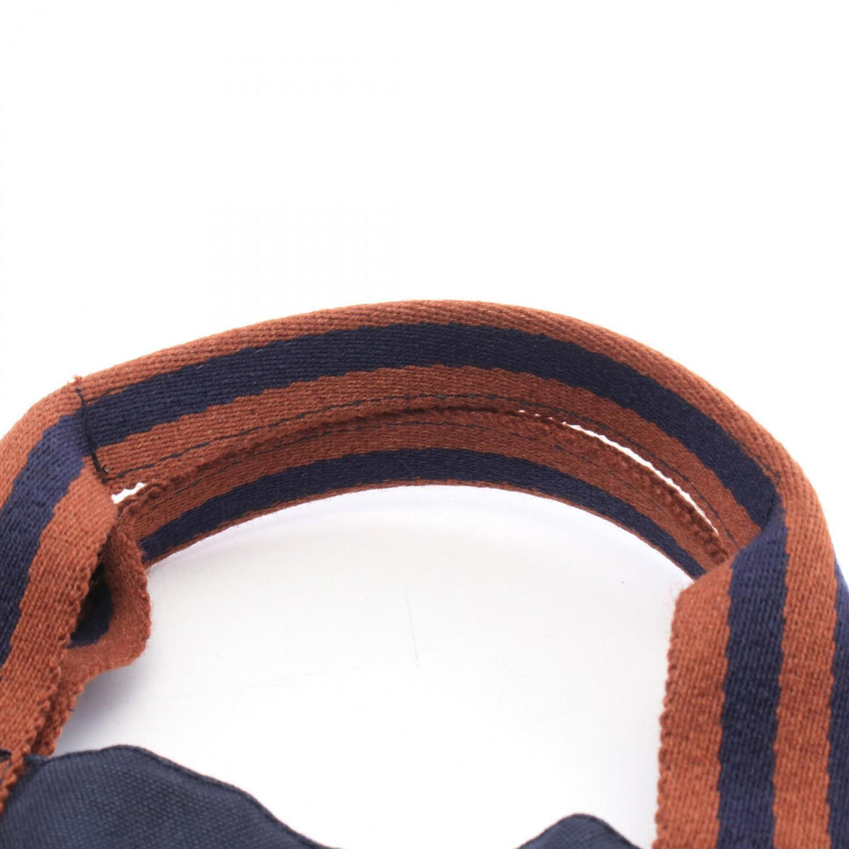 Hermes Navy Canvas Handbag Tote Bag (Pre-Owned)
