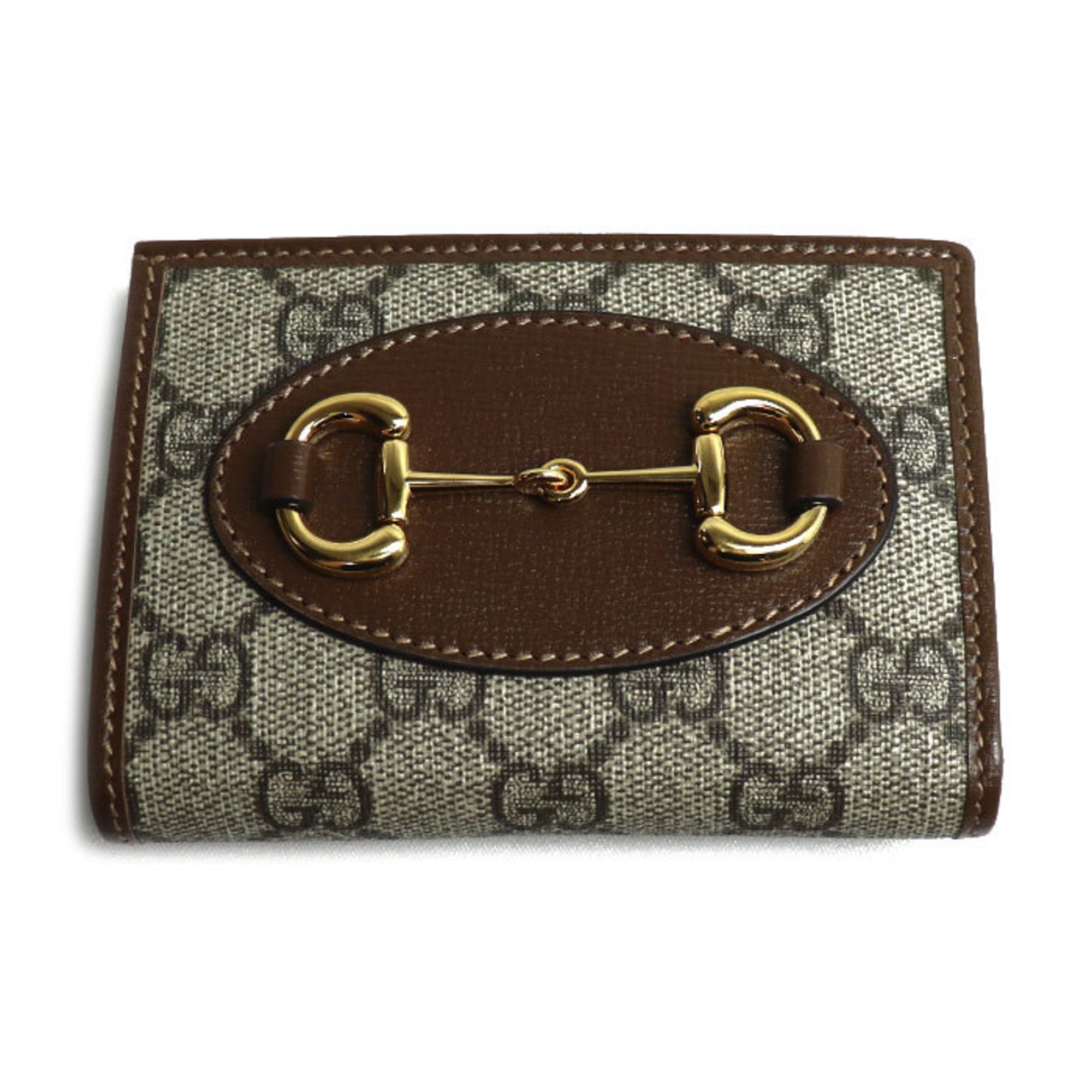 Gucci Beige Gg Supreme Leather Wallet (Bi-Fold) (Pre-Owned)