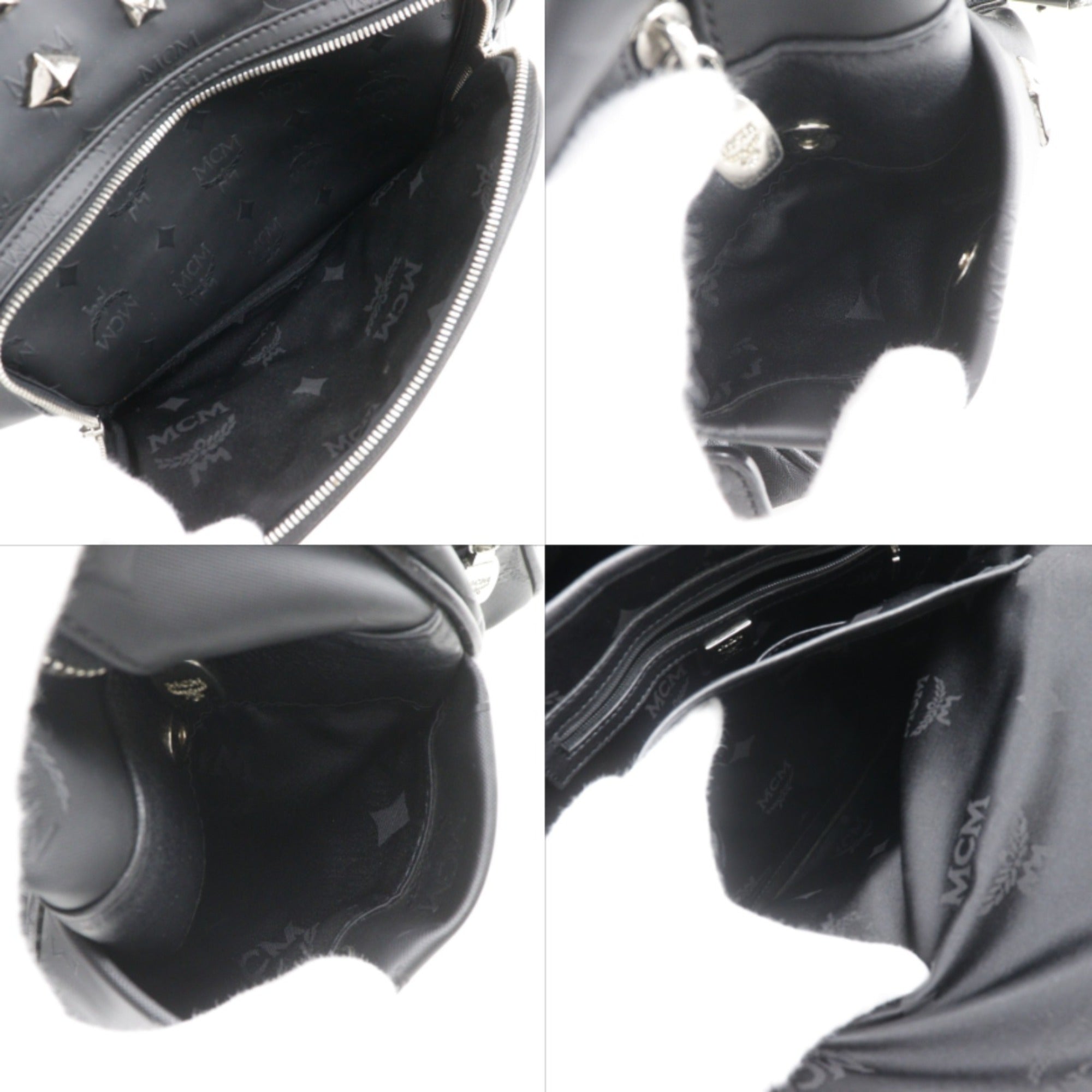 Mcm Black Pvc Backpack (Pre-Owned)