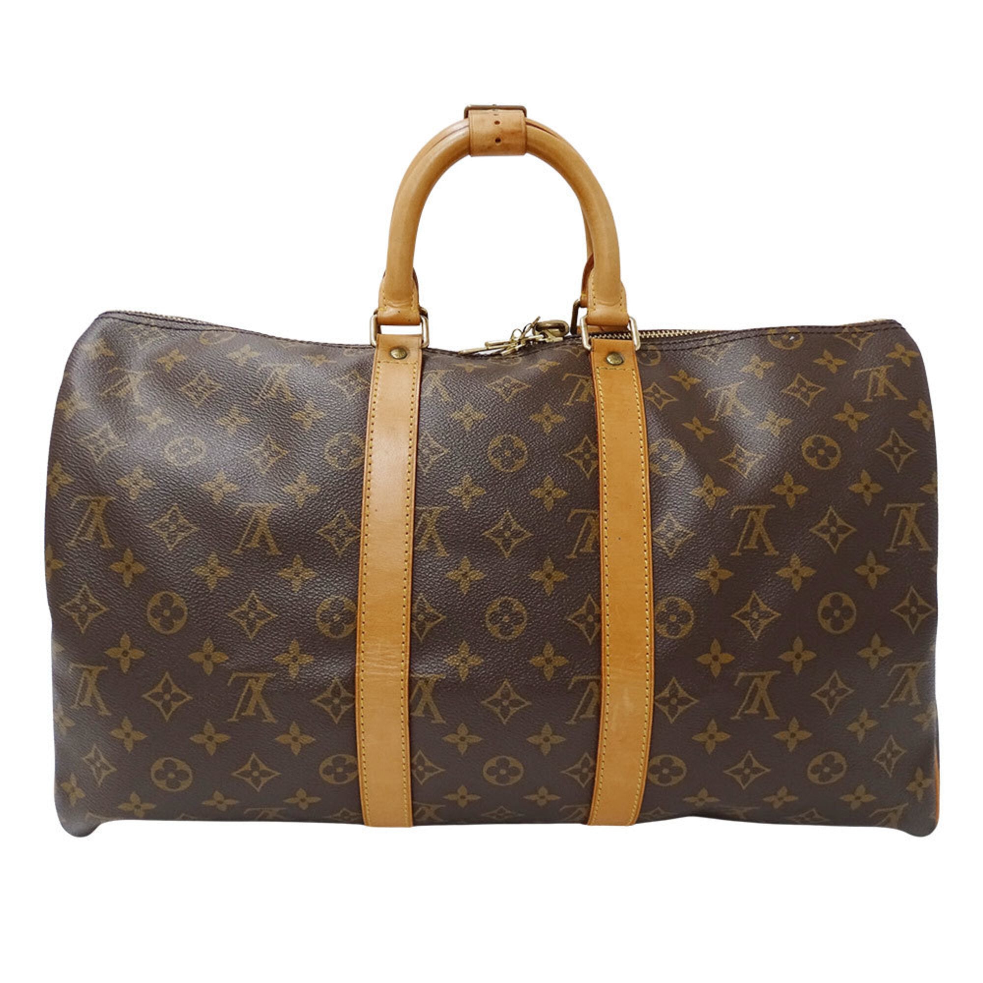 Louis Vuitton Brown Monogram Monogram Boston Bag Handbag (Pre-Owned)
