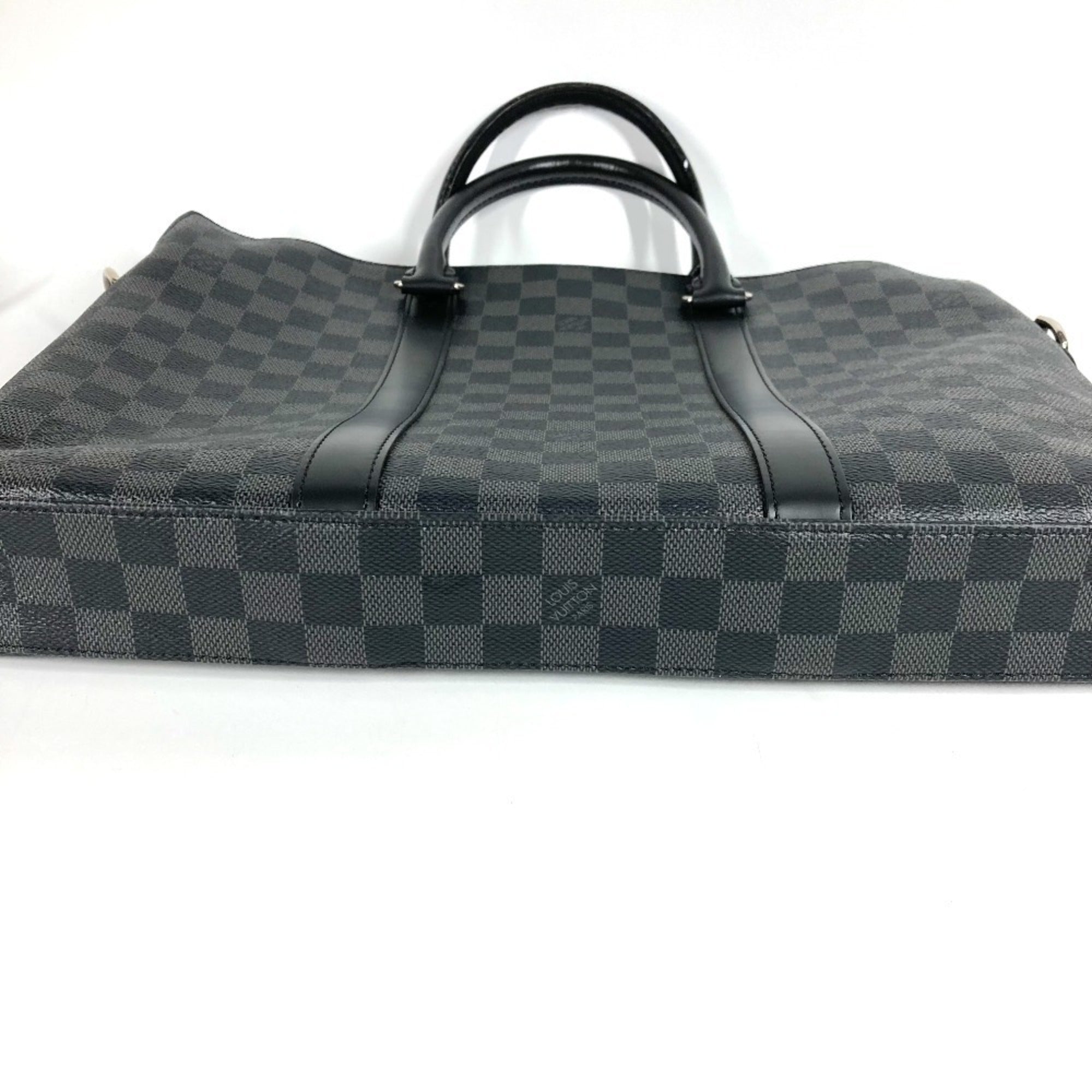 Louis Vuitton Black Damier Graphite Briefcase Handbag Shoulder Bag (Pre-Owned)