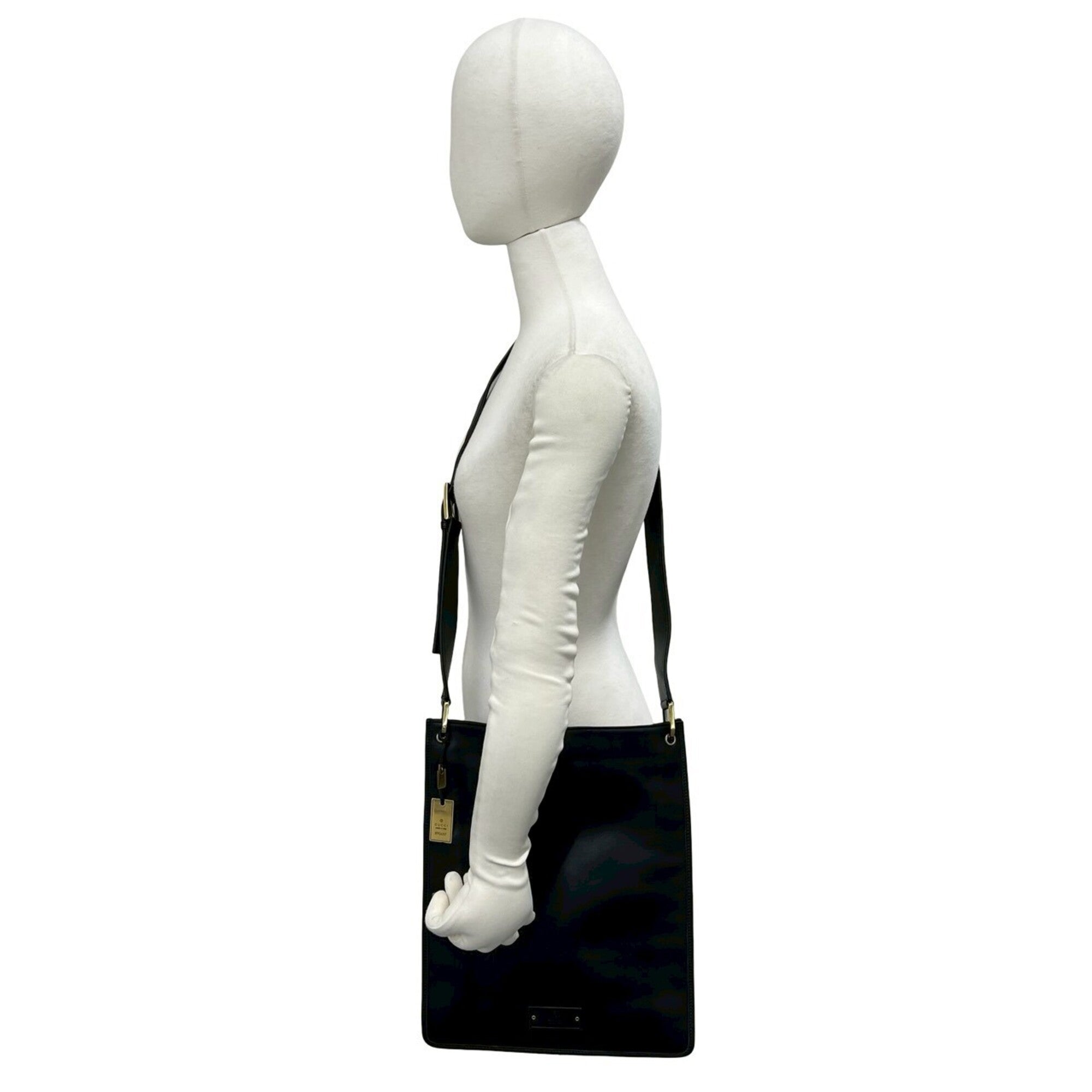 Gucci Black Leather Shoulder Bag (Pre-Owned)