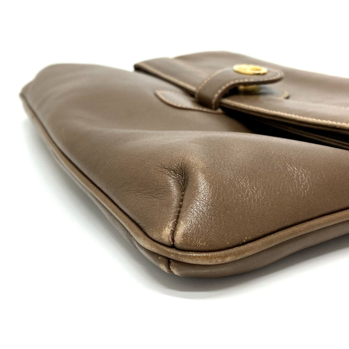 Celine Brown Leather Shoulder Bag (Pre-Owned)