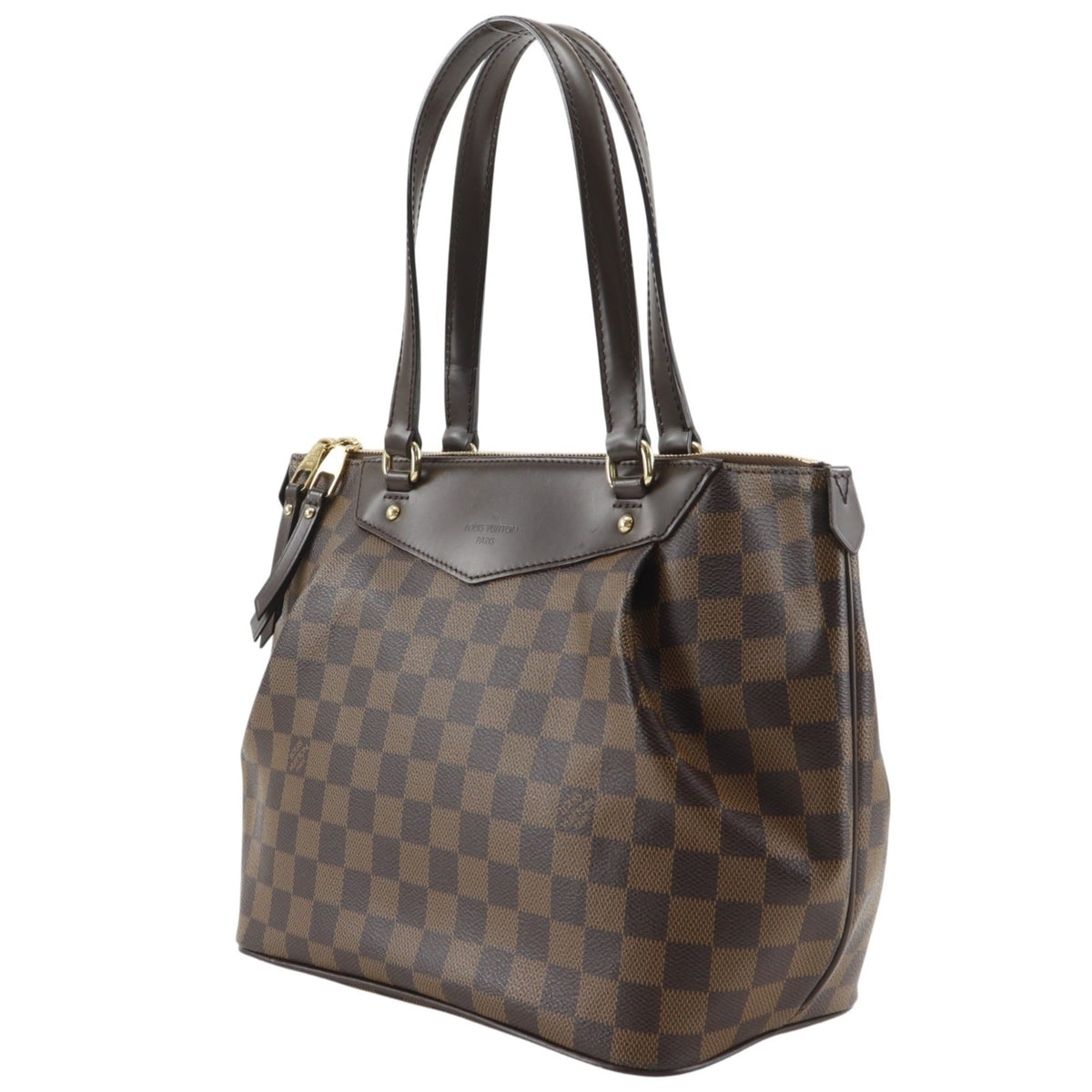 Louis Vuitton Damier Brown Damier Canvas Tote Bag (Pre-Owned)