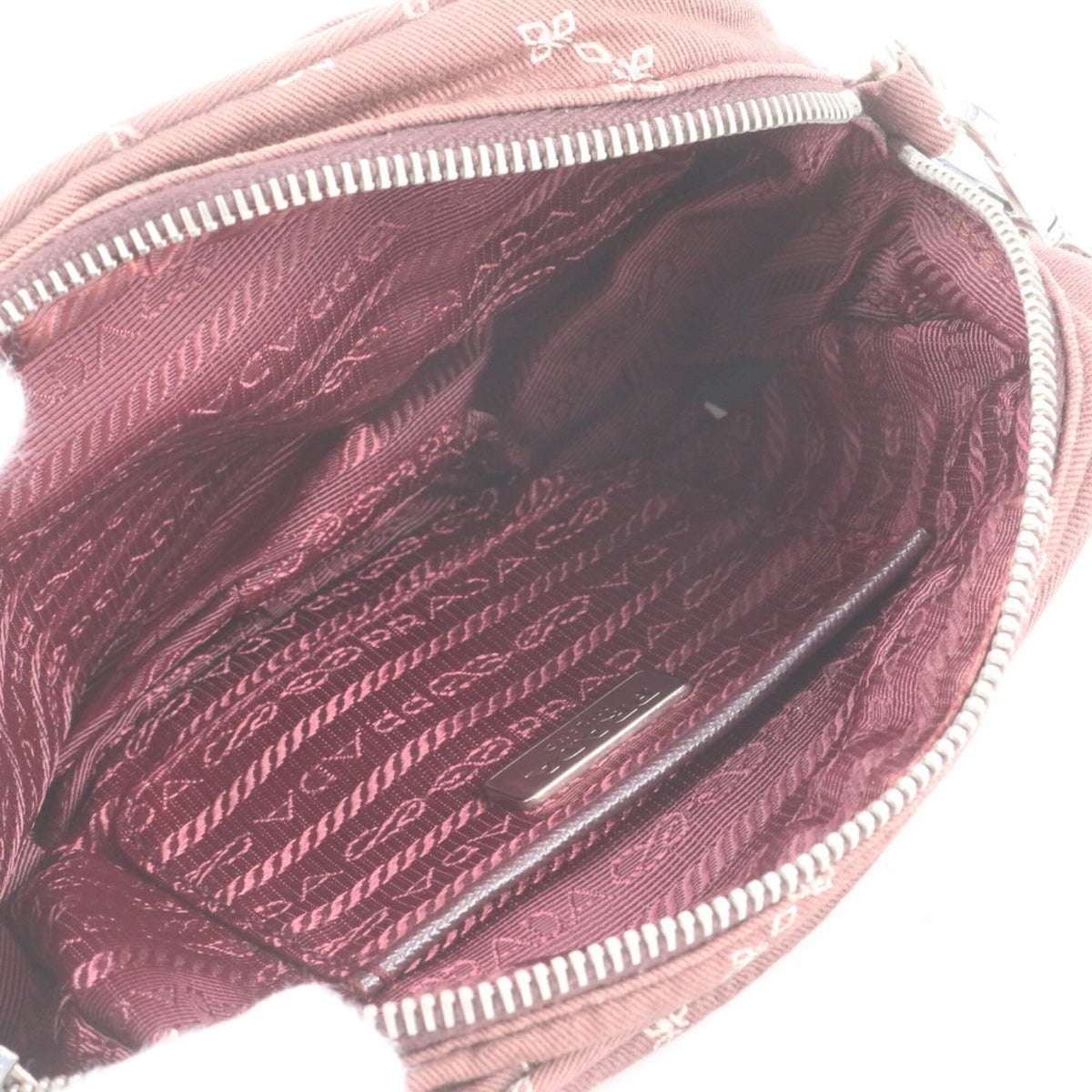 Prada Red Color Wine Handbag Shoulder Bag Tote Bag (Pre-Owned)