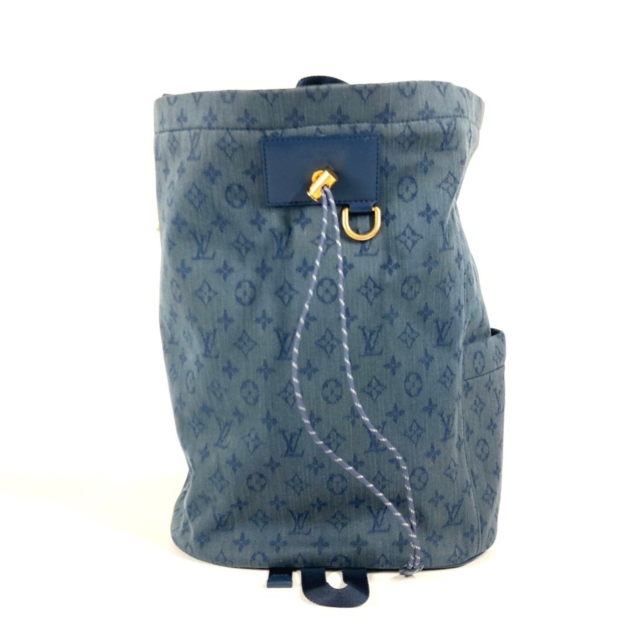 Louis Vuitton Blue Monogram Denim Canvas Backpack (Pre-Owned)