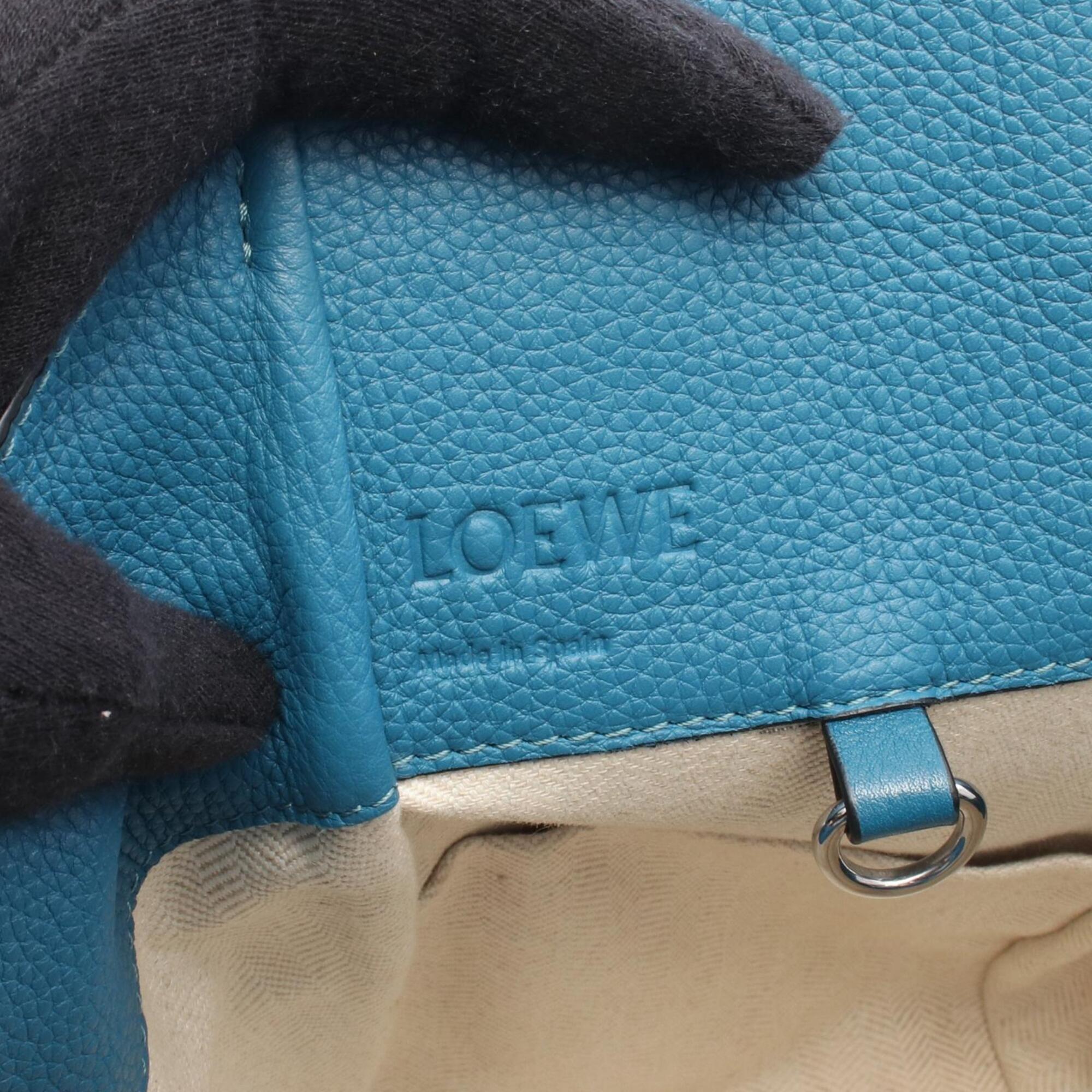 Loewe Blue Leather Handbag (Pre-Owned)