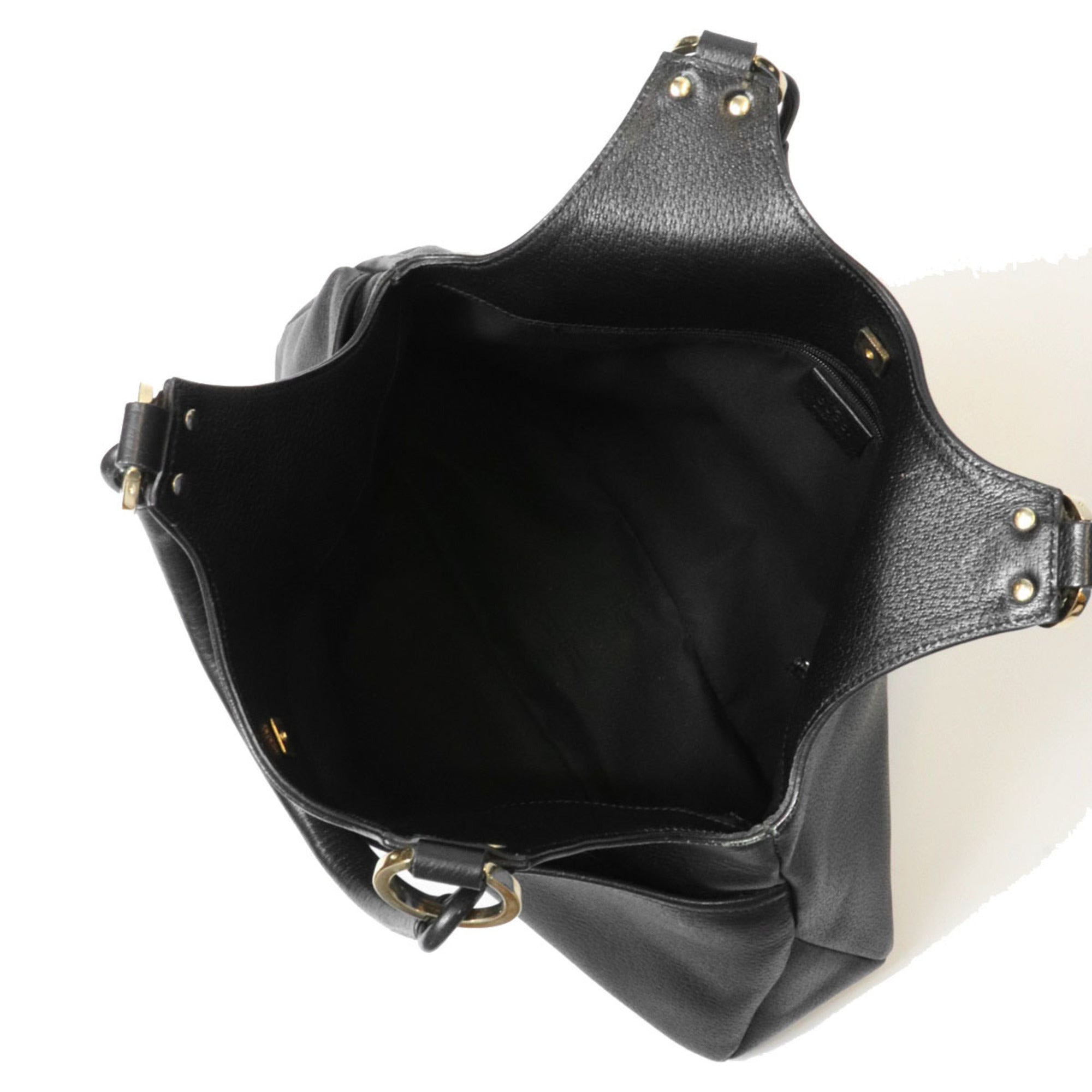 Gucci Black Leather Shoulder Bag (Pre-Owned)