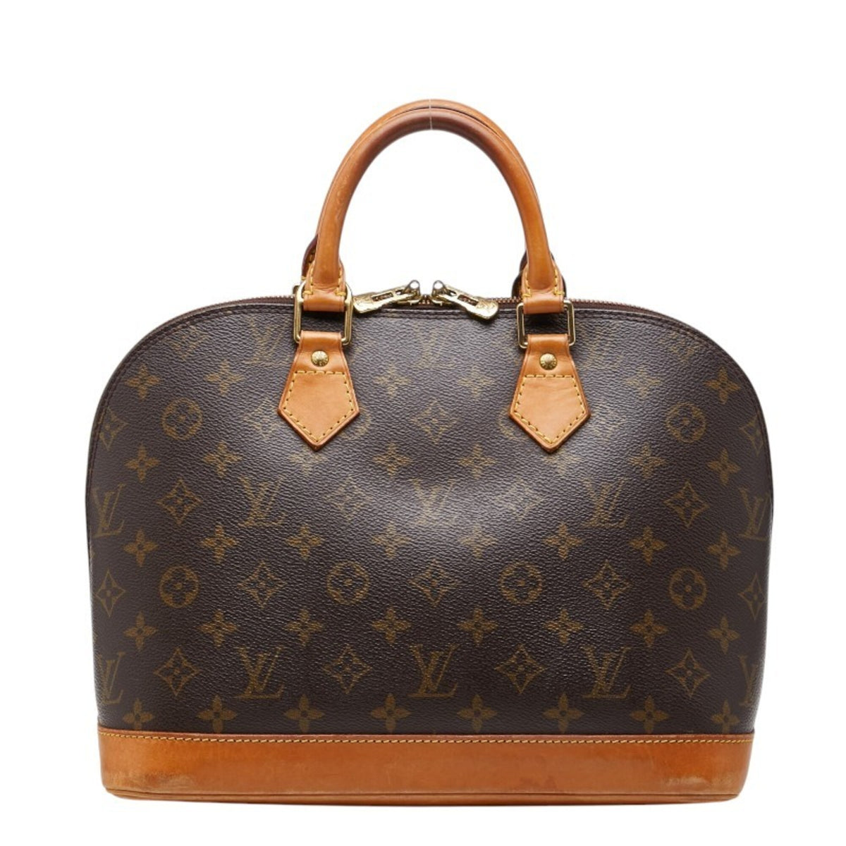 Louis Vuitton Brown Pvc Leather Handbag (Pre-Owned)