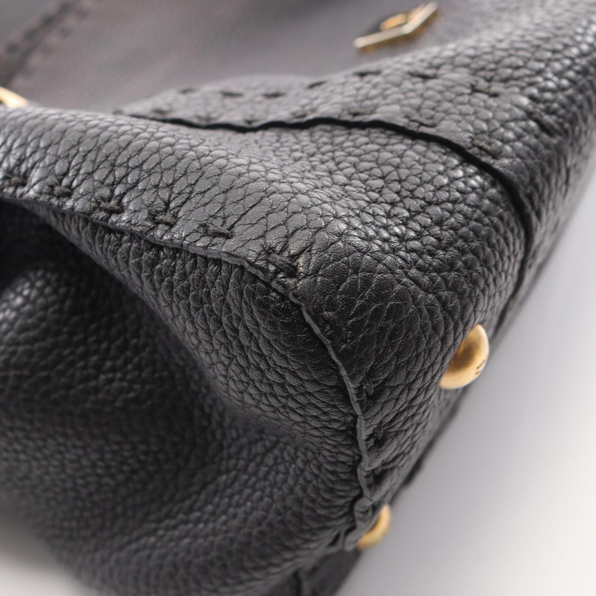 Fendi Black Leather Handbag (Pre-Owned)