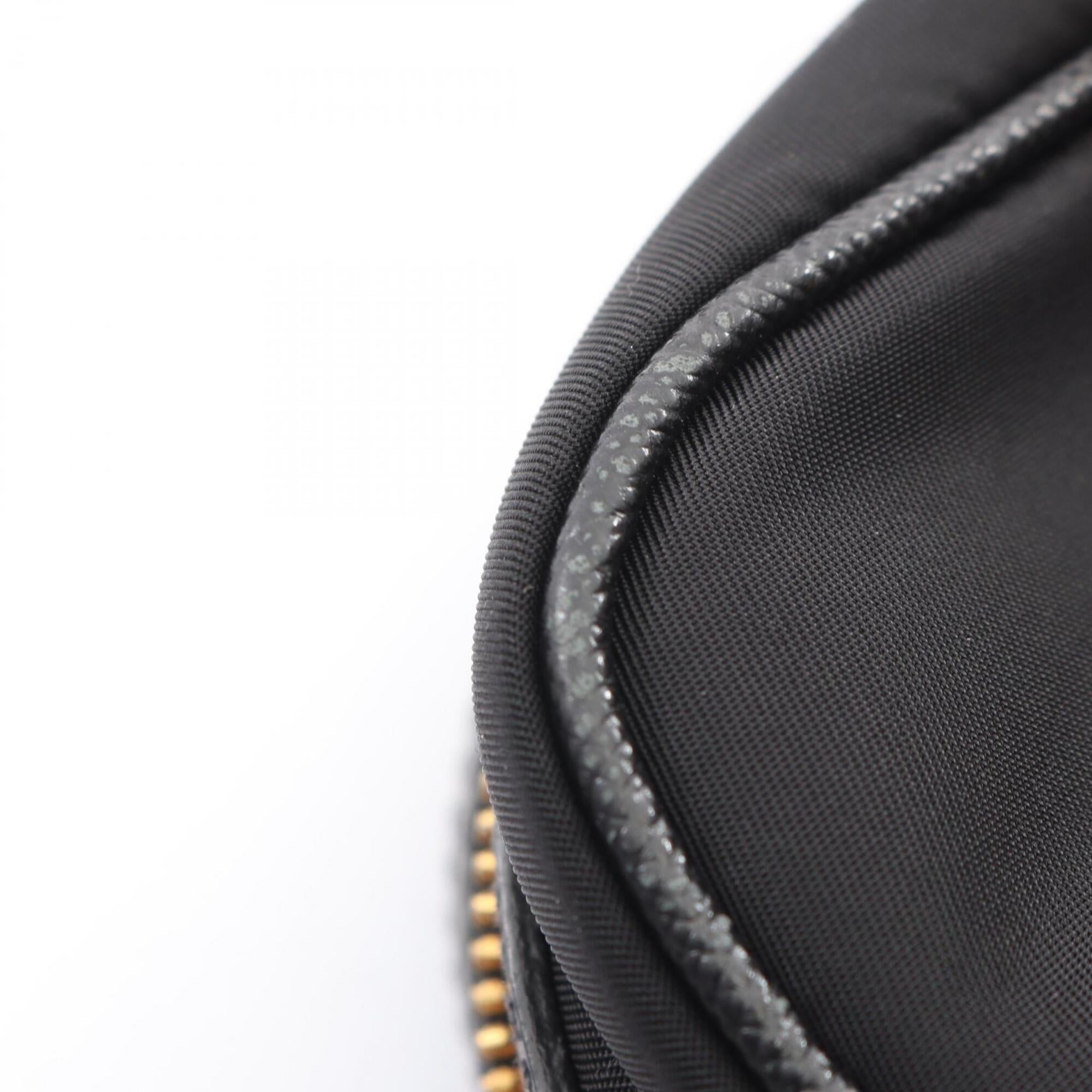 Prada Black Nylon Leather Handbag (Pre-Owned)