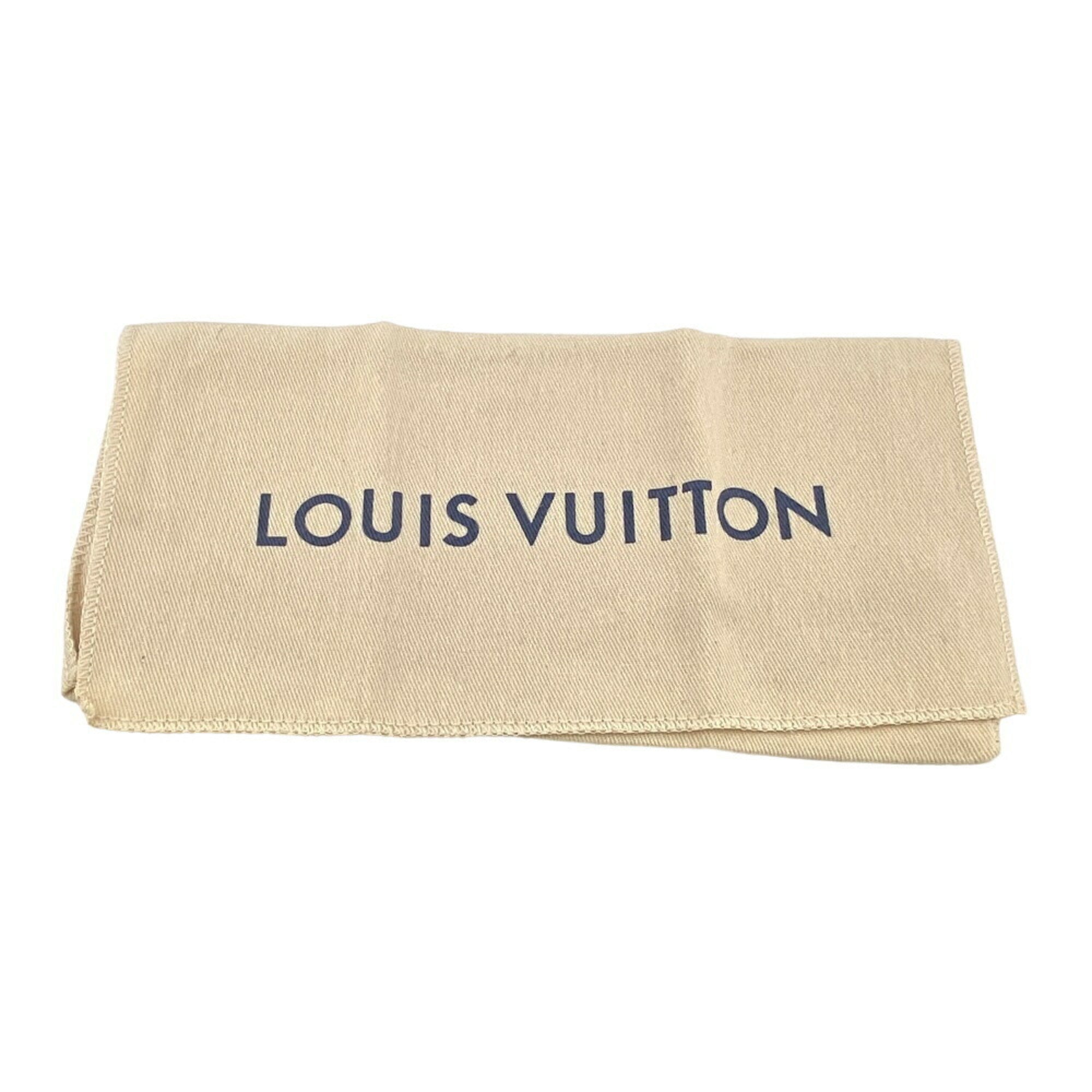 Louis Vuitton Black Leather Long Wallet (Bi-Fold) (Pre-Owned)