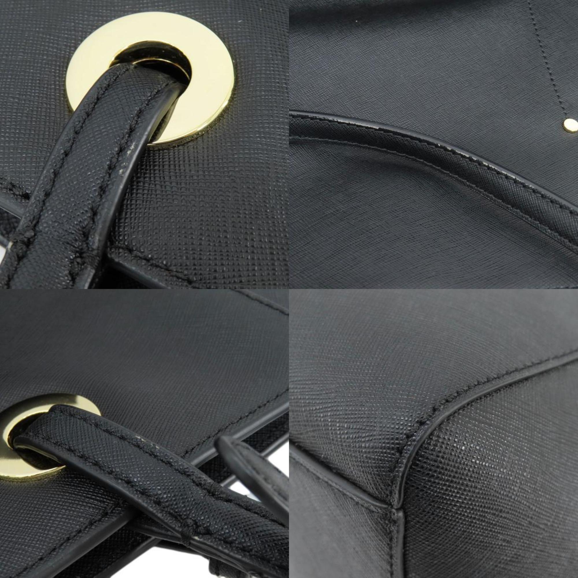 Michael Kors Black Leather Tote Bag (Pre-Owned)