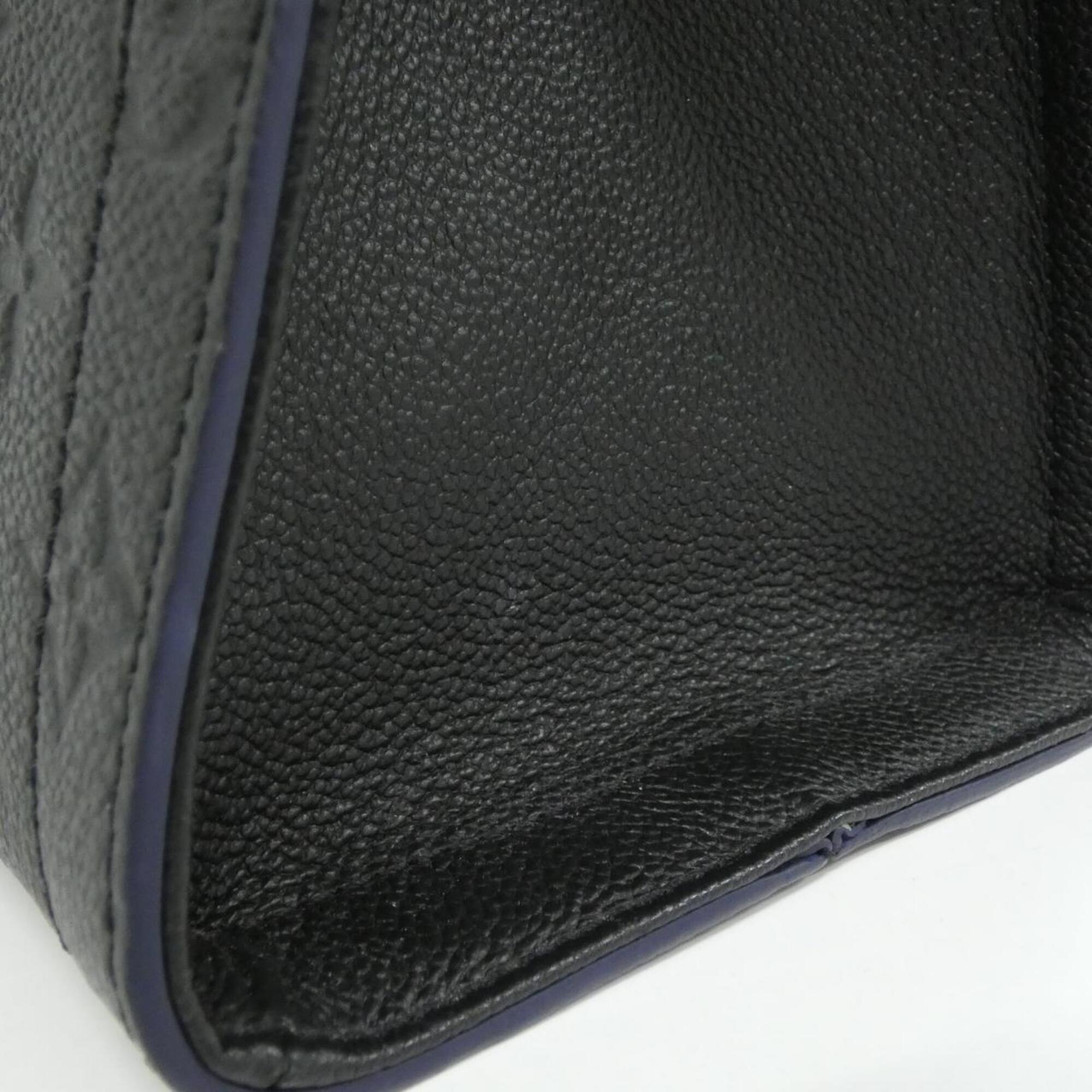 Louis Vuitton Black Leather Handbag (Pre-Owned)
