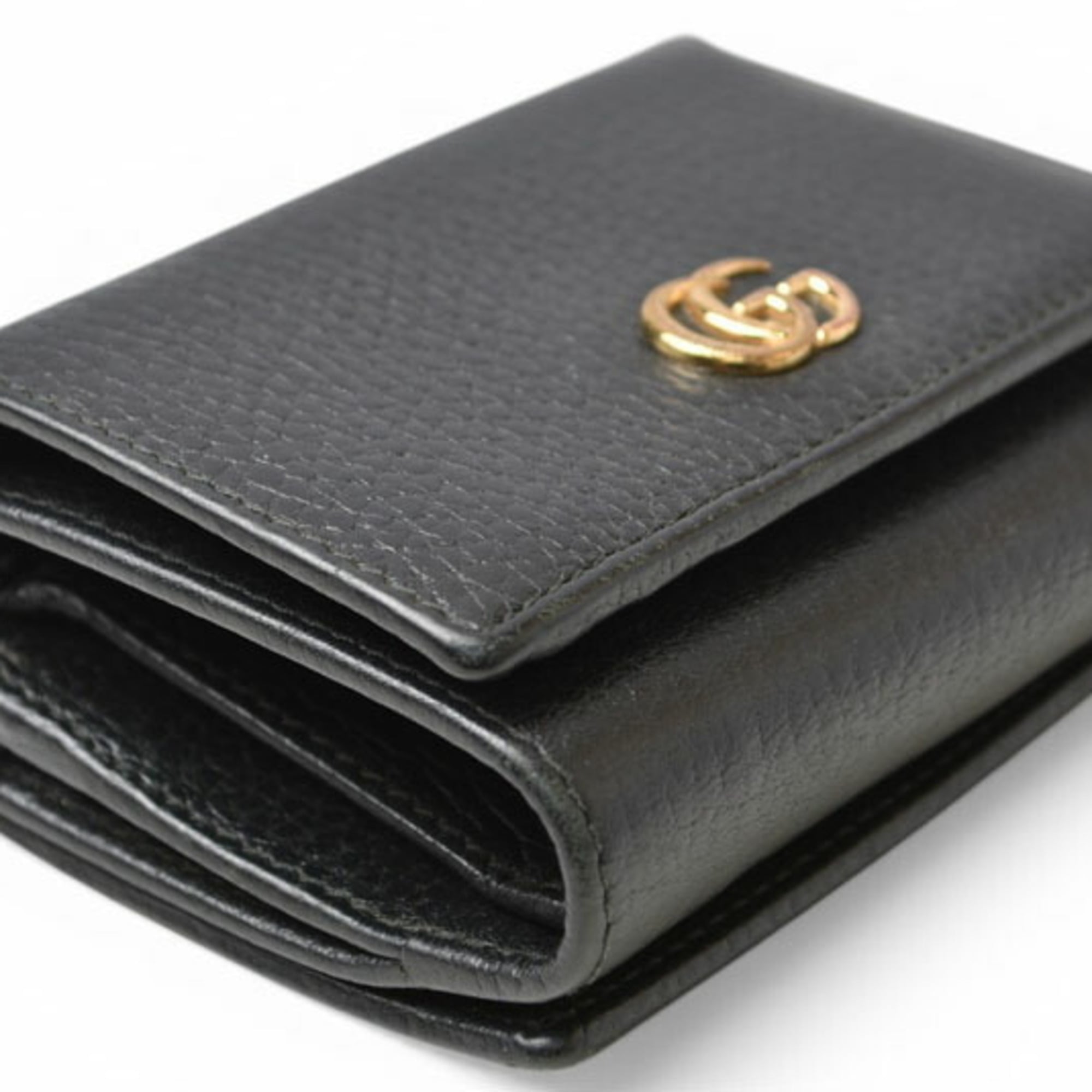 Gucci Black Leather Wallet (Tri-Fold) (Pre-Owned)