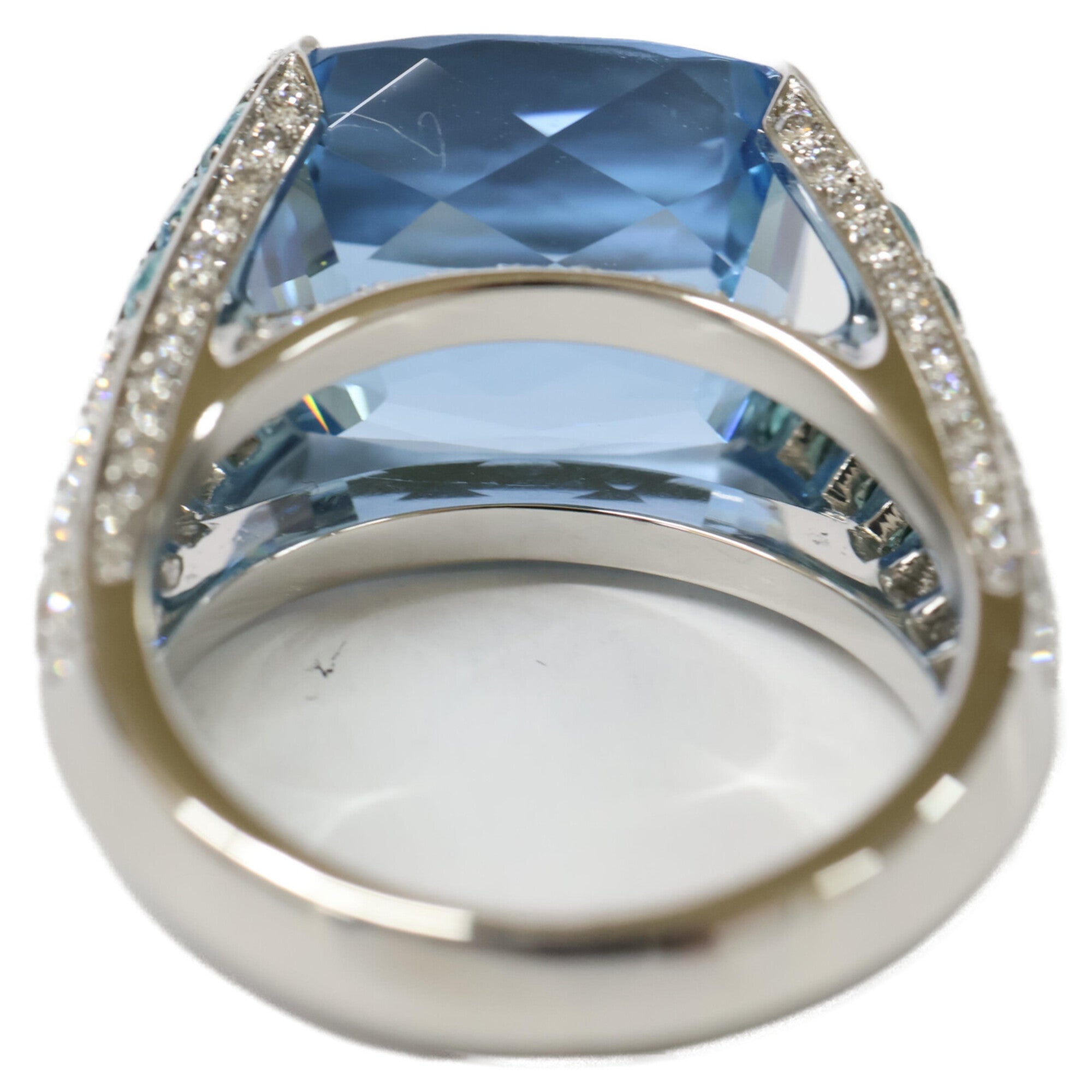 Harry Winston Silver Platinum 950 Band Ring (Pre-Owned)