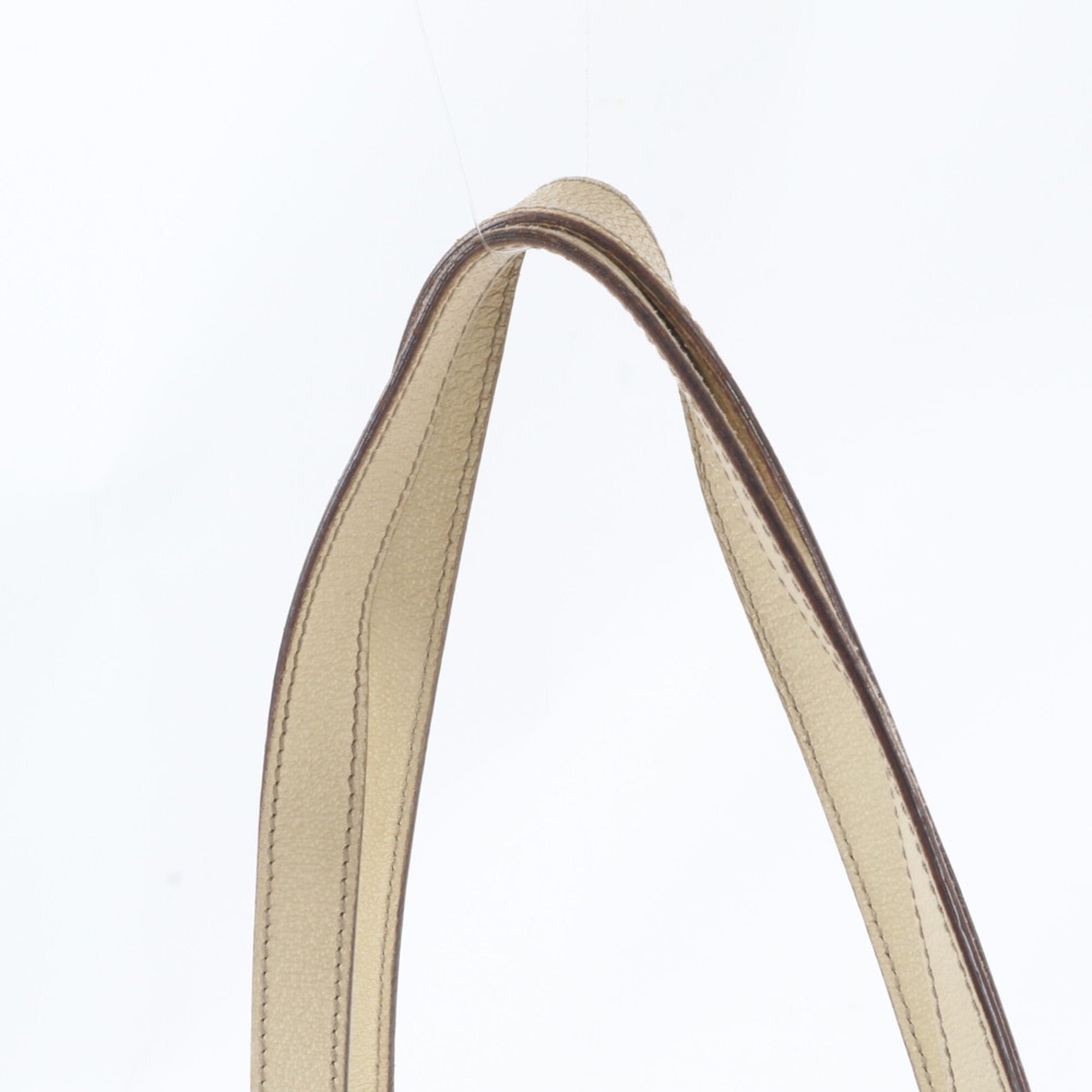 Gucci Beige Pink Leather Nylon Handbag Tote Bag (Pre-Owned)