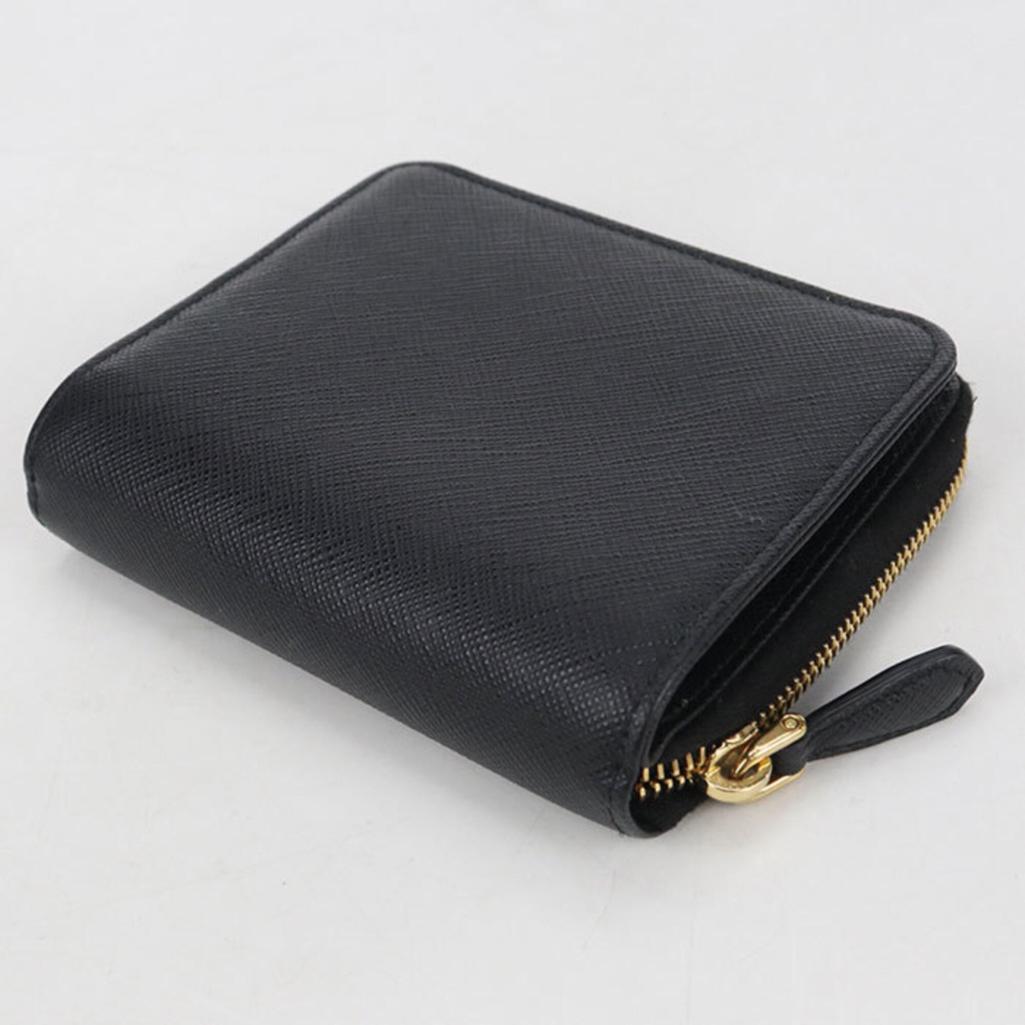 Prada Black Leather Wallet (Bi-Fold) (Pre-Owned)
