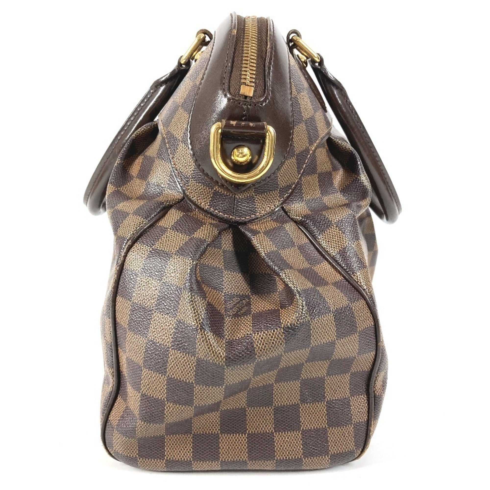 Louis Vuitton Damier Brown Ebene Damier Canvas Handbag Tote Bag (Pre-Owned)