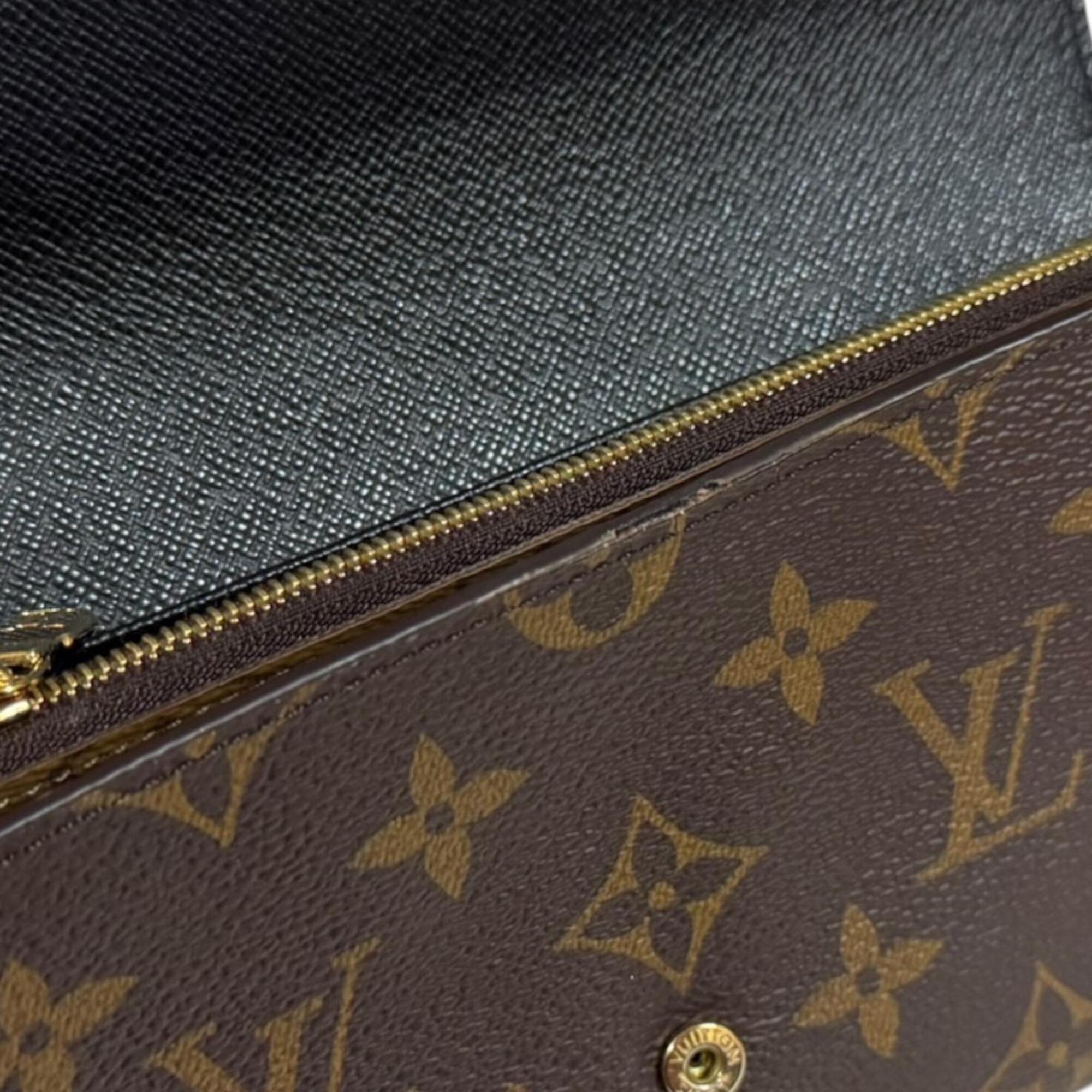 Louis Vuitton Monogram Brown Monogram Canvas Monogram Reverse Long Wallet (Bi-Fold) (Pre-Owned)
