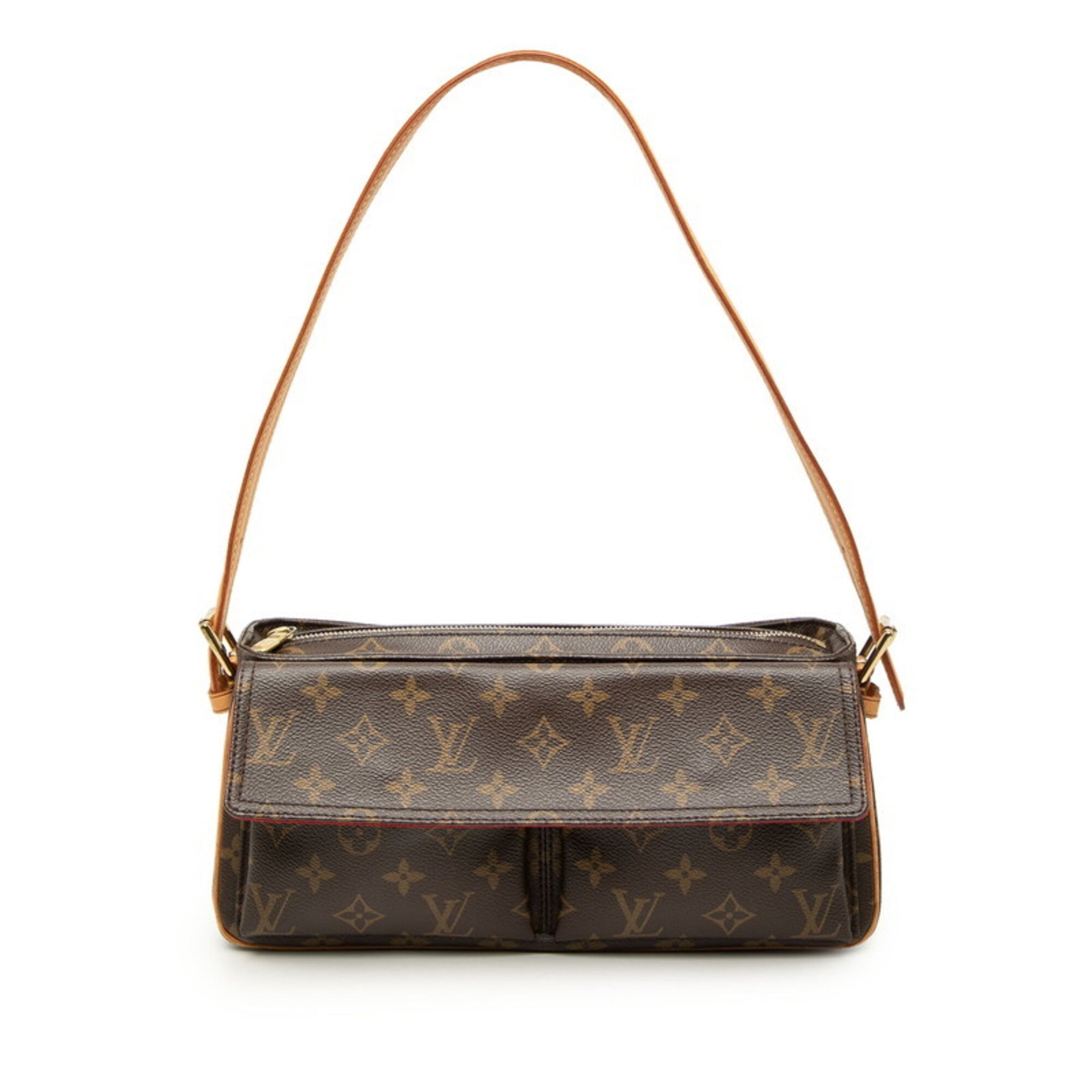 Louis Vuitton Brown Pvc Leather Shoulder Bag (Pre-Owned)