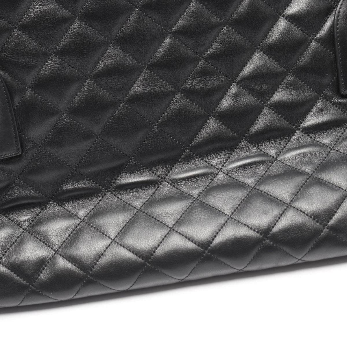 Saint Laurent Black Leather Boston Bag Handbag (Pre-Owned)