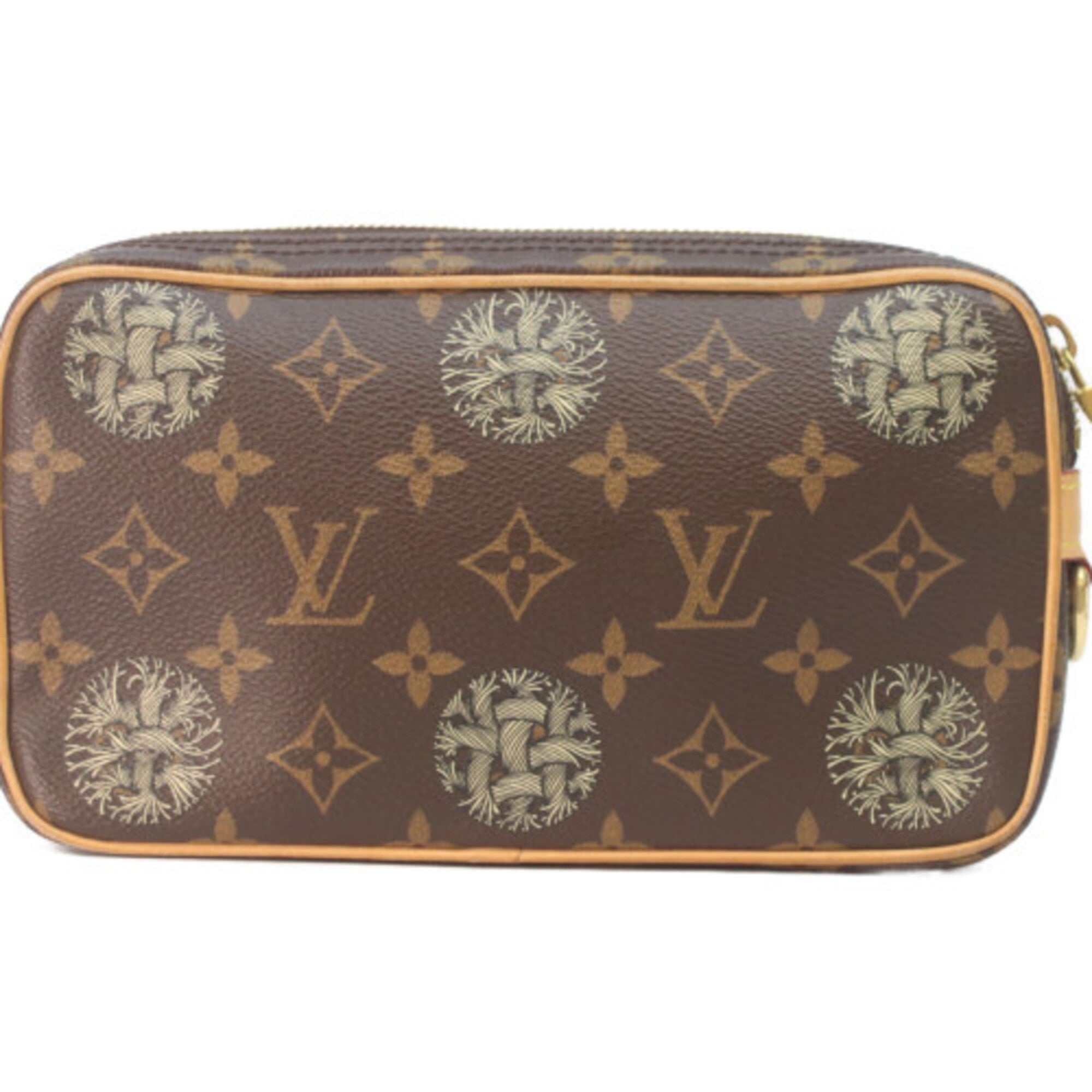Louis Vuitton Brown Monogram Clutch Bag (Pre-Owned)