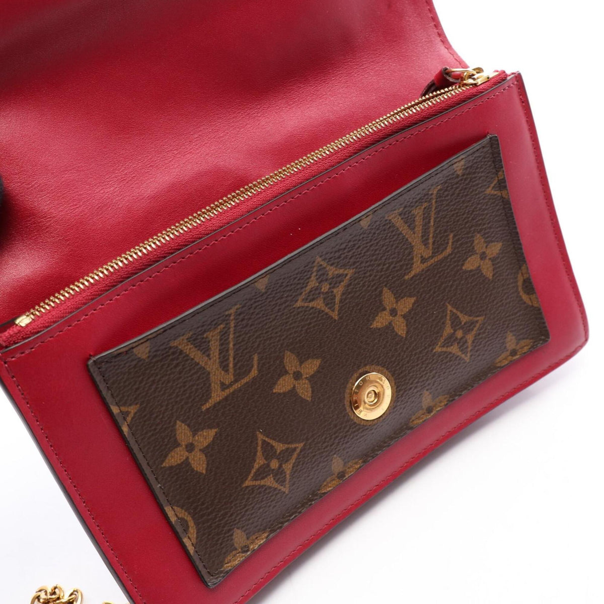 Louis Vuitton Brown Fuchsia Pink Pvc Coated Canvas Leather Handbag Shoulder Bag (Pre-Owned)