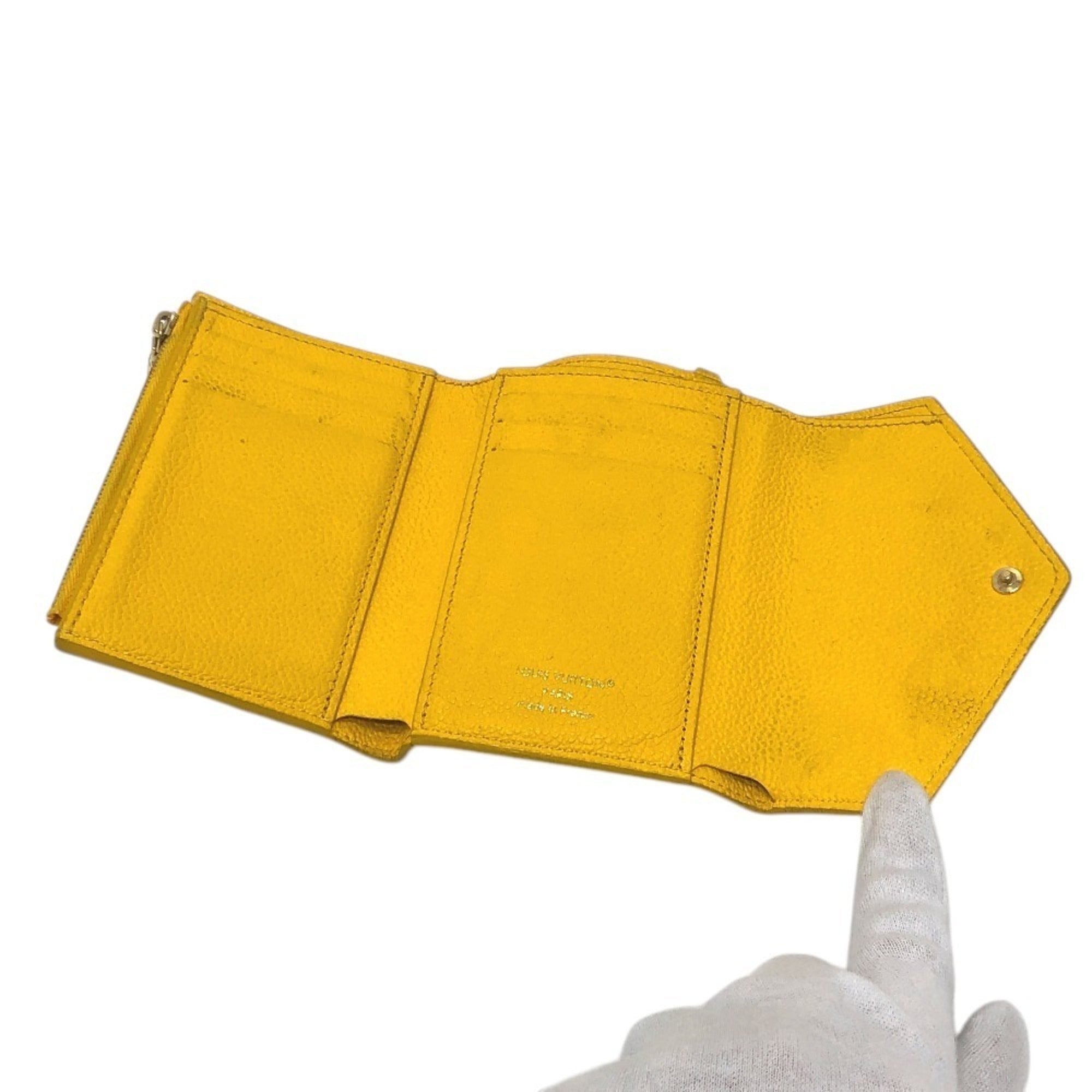 Louis Vuitton Yellow Monogram Empreinte Wallet (Tri-Fold) (Pre-Owned)