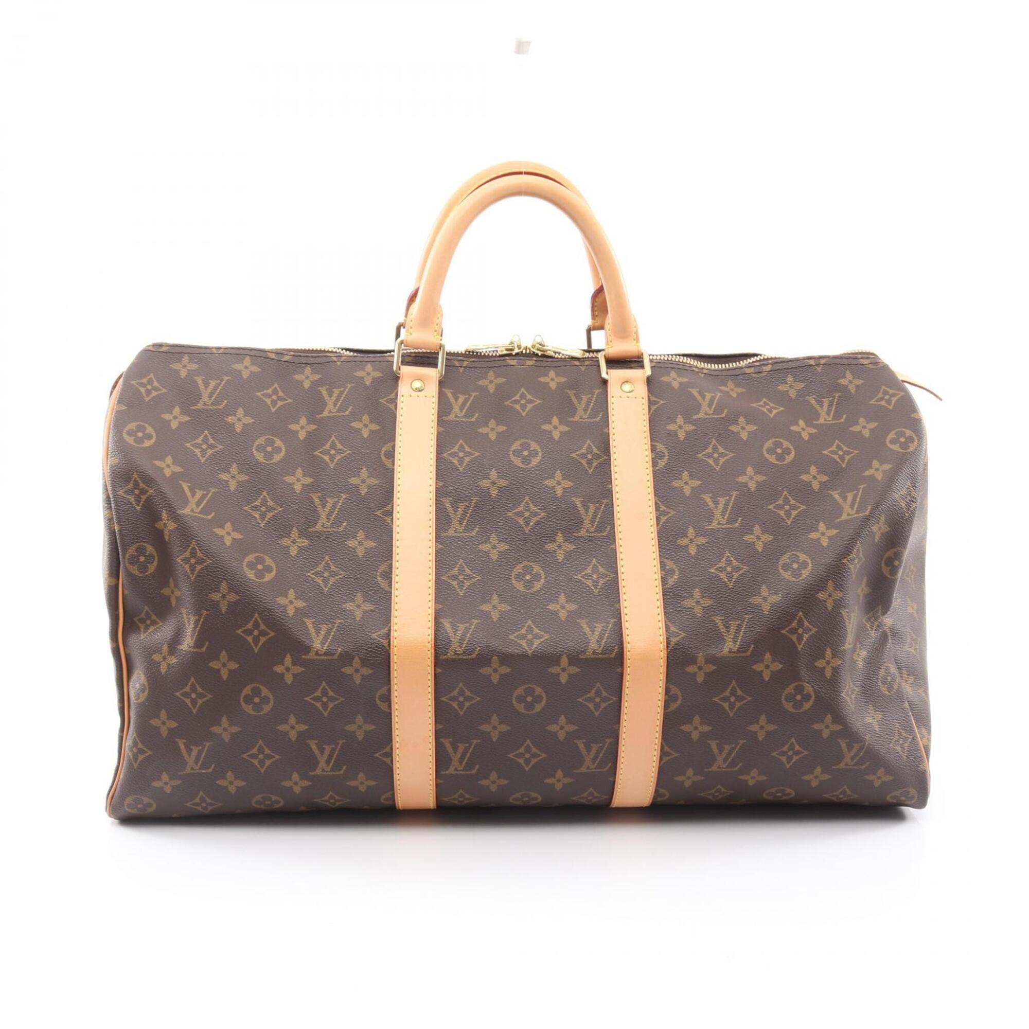 Louis Vuitton Brown Monogram Coated Canvas Boston Bag Handbag (Pre-Owned)