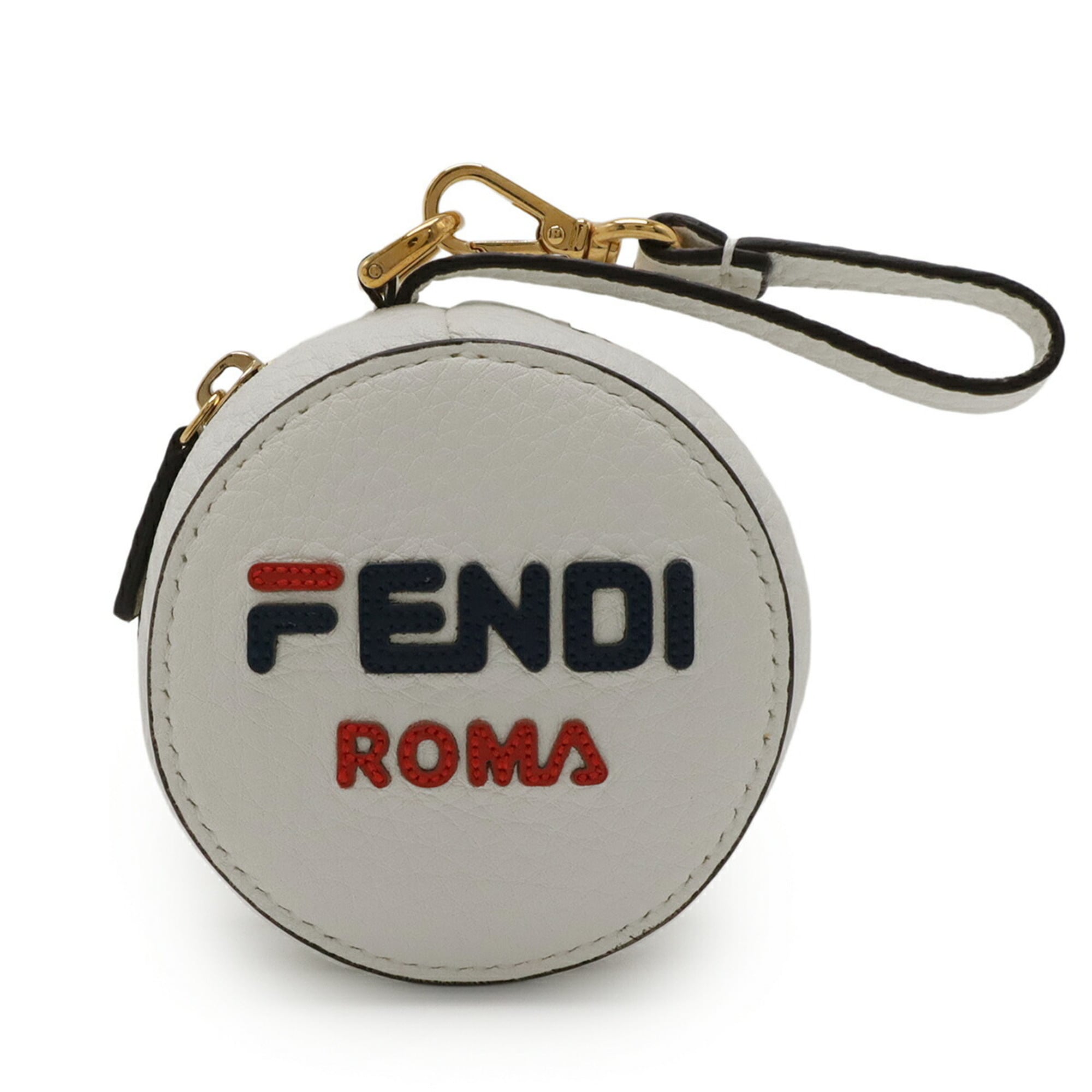 Fendi Multi-Color White Nylon Leather Backpack (Pre-Owned)