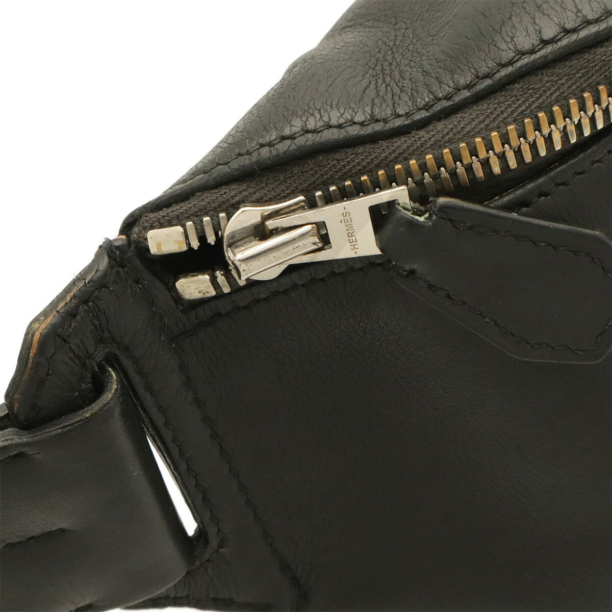 Hermes Black Swift Leather Shoulder Bag Sling Bag (Pre-Owned)