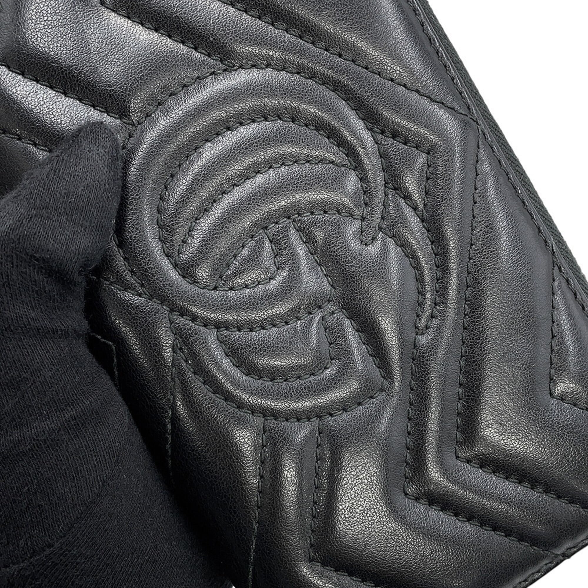 Gucci Black Leather Long Wallet (Bi-Fold) (Pre-Owned)
