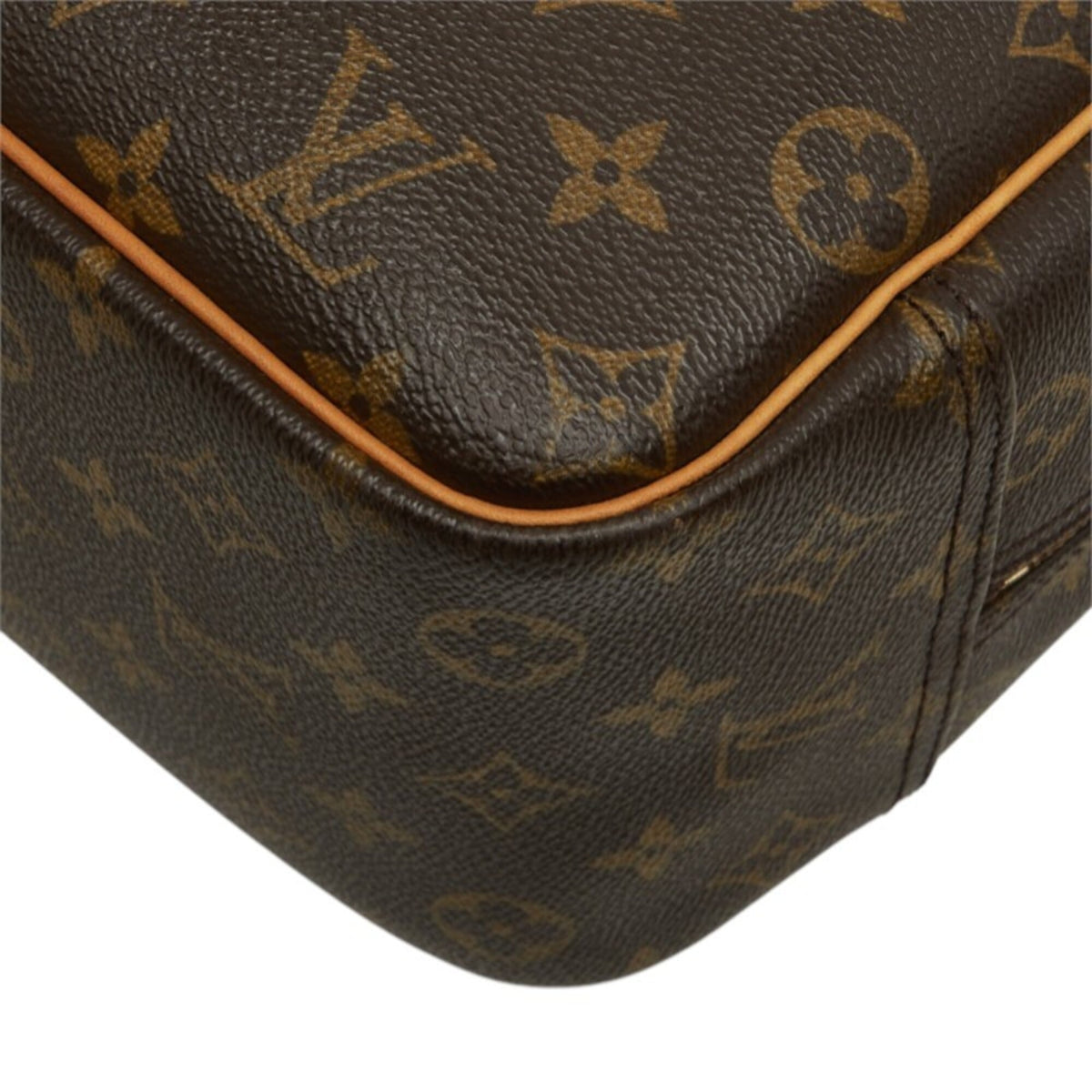Louis Vuitton Brown Pvc Leather Handbag (Pre-Owned)
