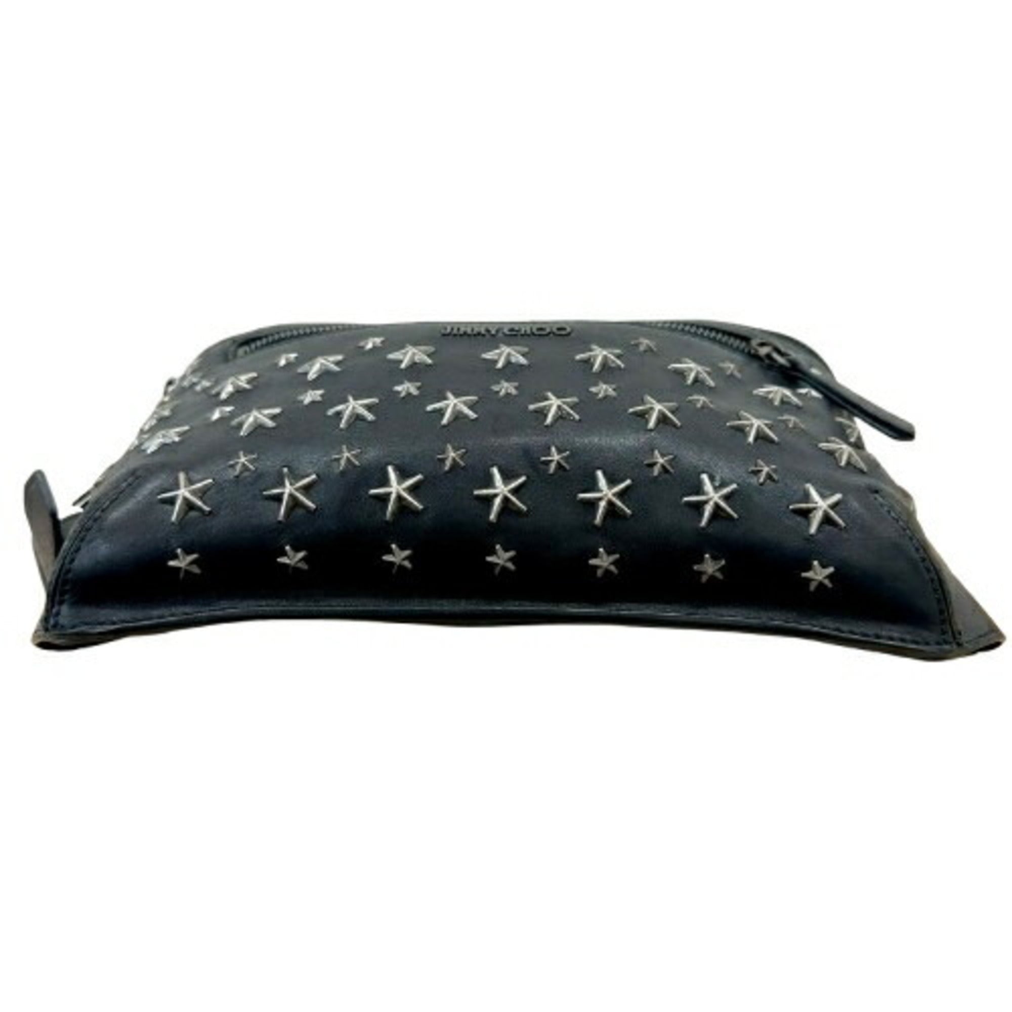 Jimmy Choo Black Leather Fanny Pack Sling Bag (Pre-Owned)