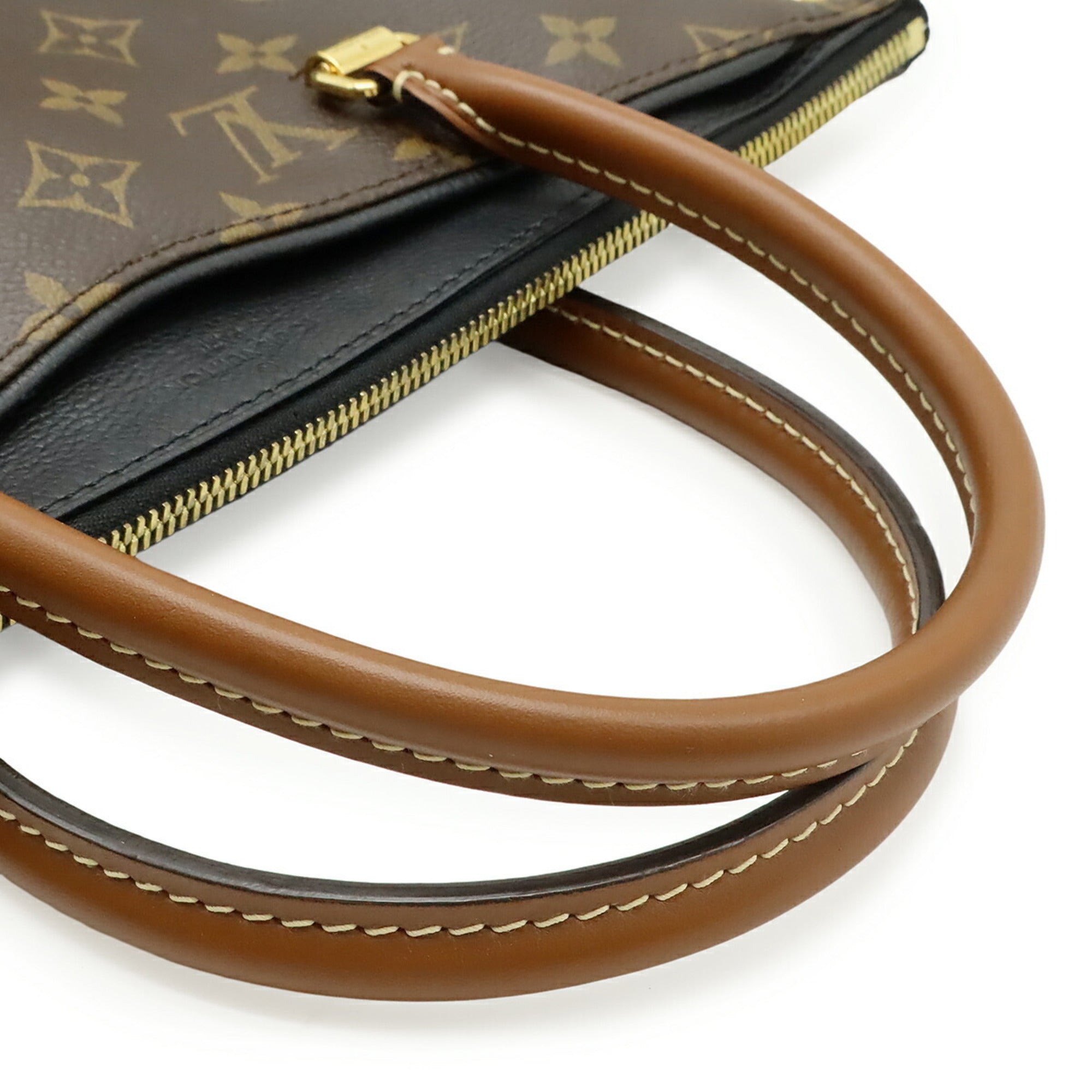 Louis Vuitton Monogram Black Noir Monogram Leather Handbag Shoulder Bag (Pre-Owned)