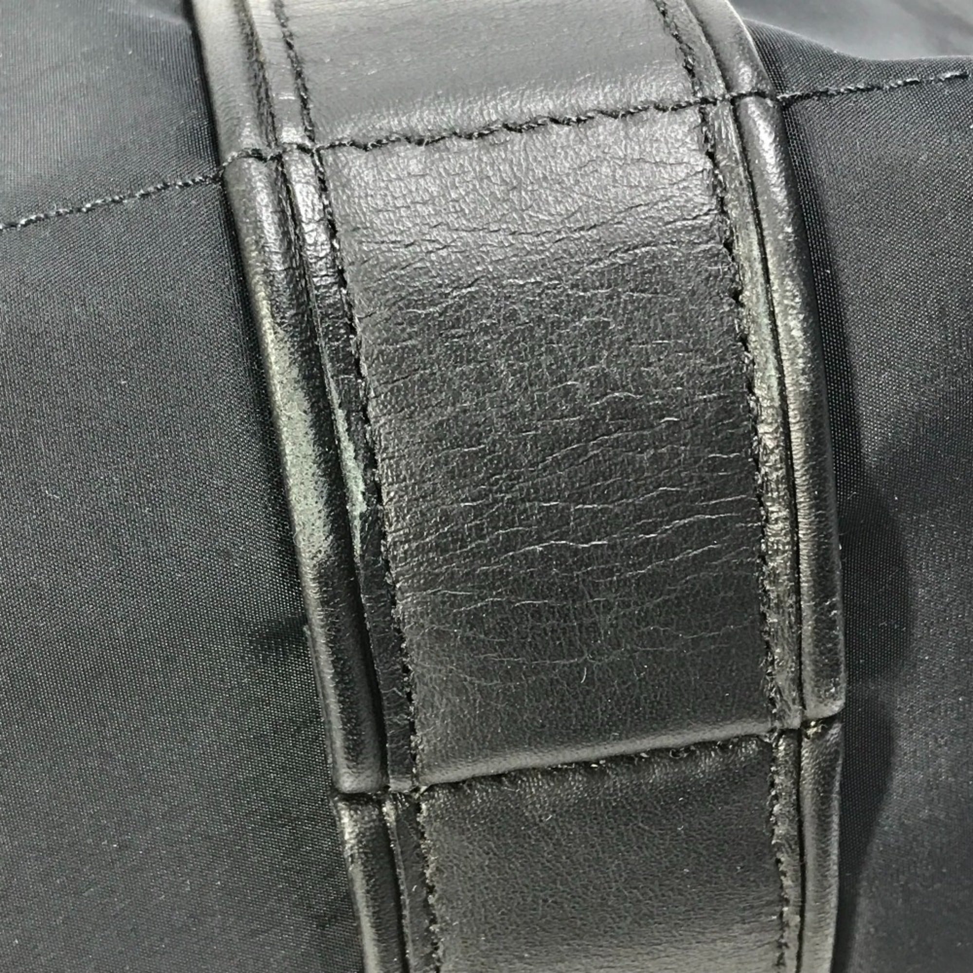 Hermes Acapulco Black Nylon Handbag Tote Bag (Pre-Owned)
