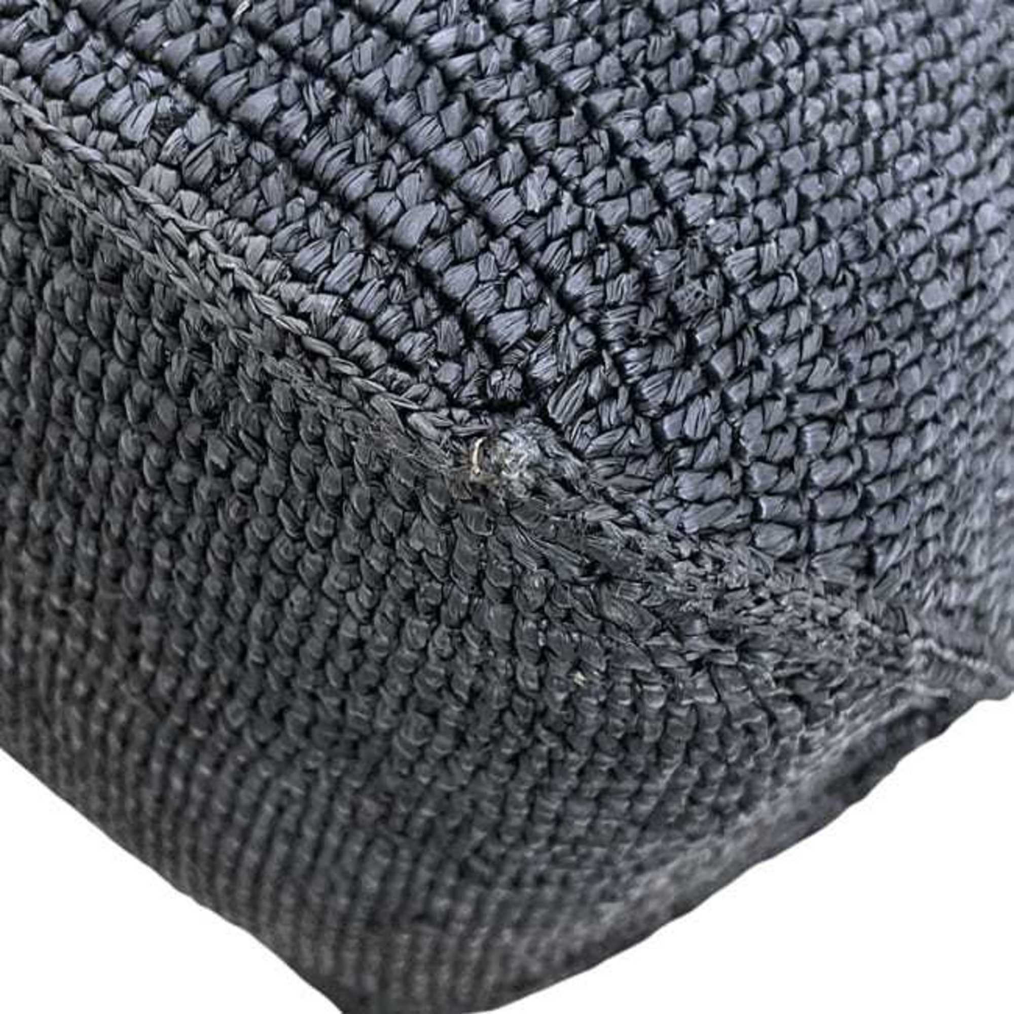 Loewe Black Raffia Tote Bag (Pre-Owned)