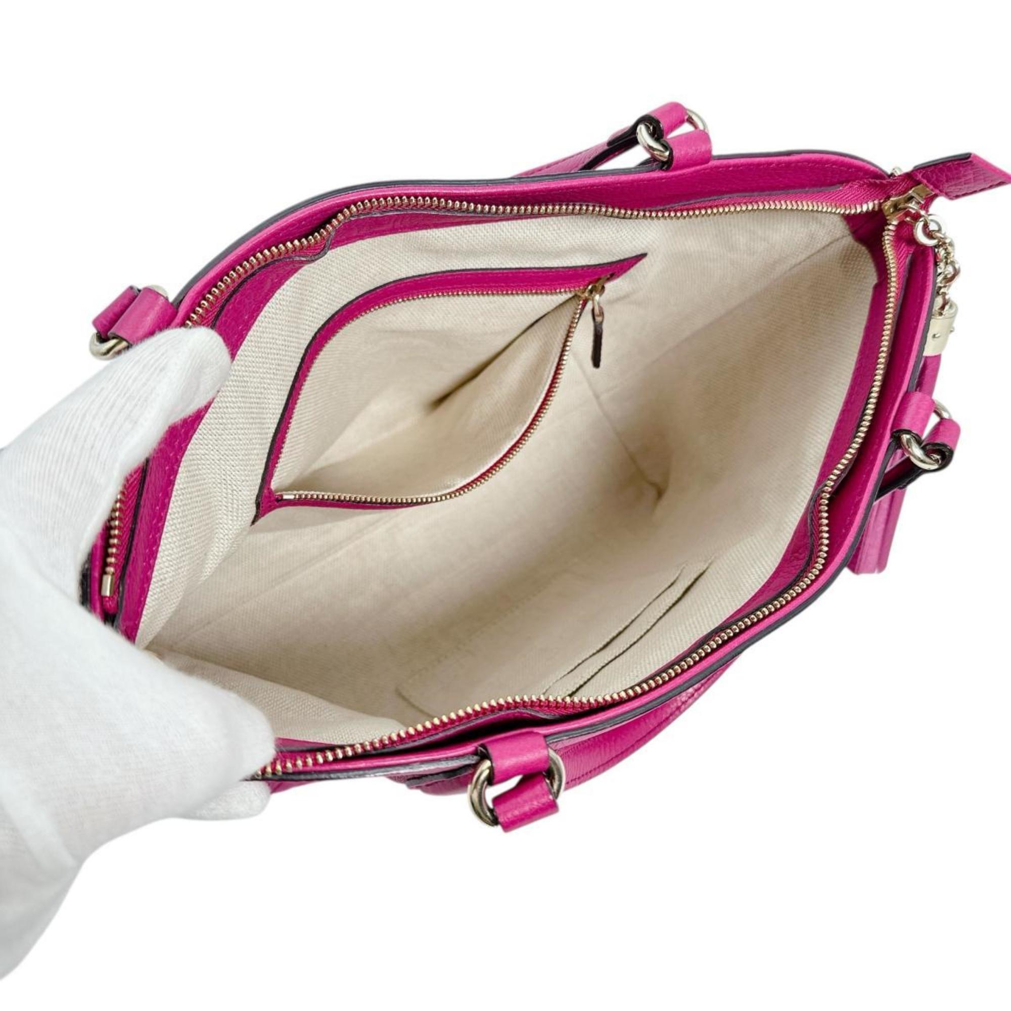 Gucci Pink Leather Handbag (Pre-Owned)