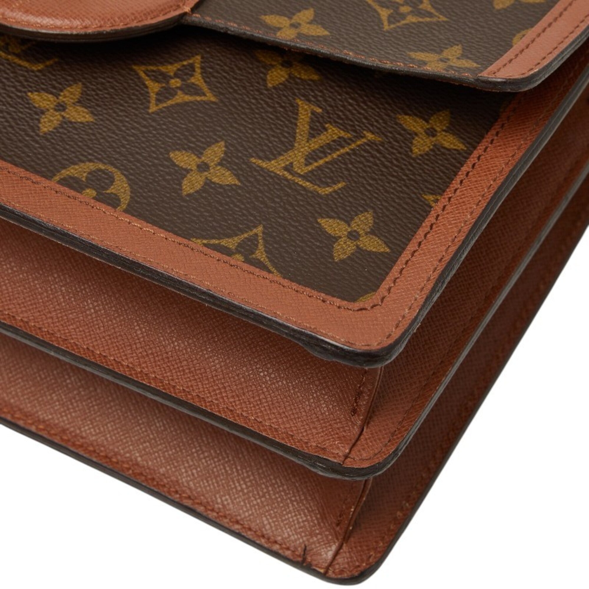 Louis Vuitton Brown Pvc Leather Shoulder Bag (Pre-Owned)
