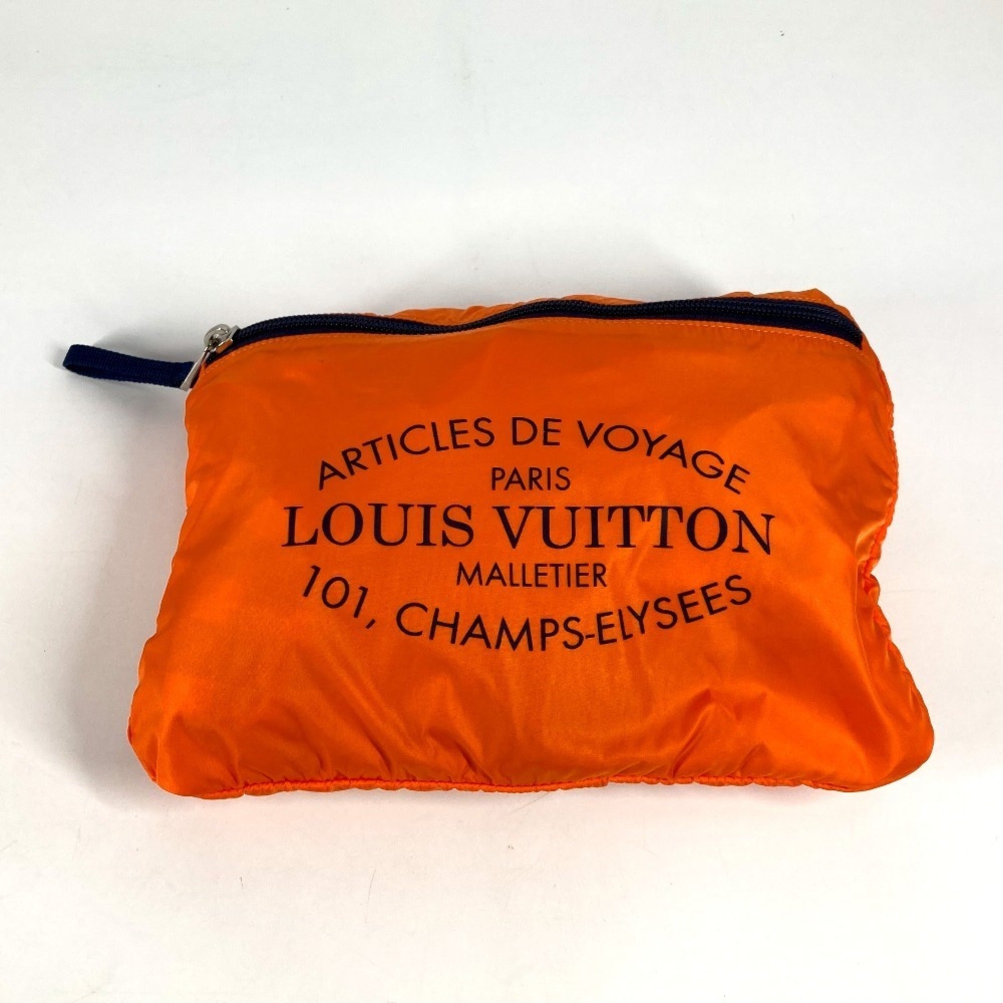 Louis Vuitton Damier Canvas Navy Orange Nylon Backpack (Pre-Owned)