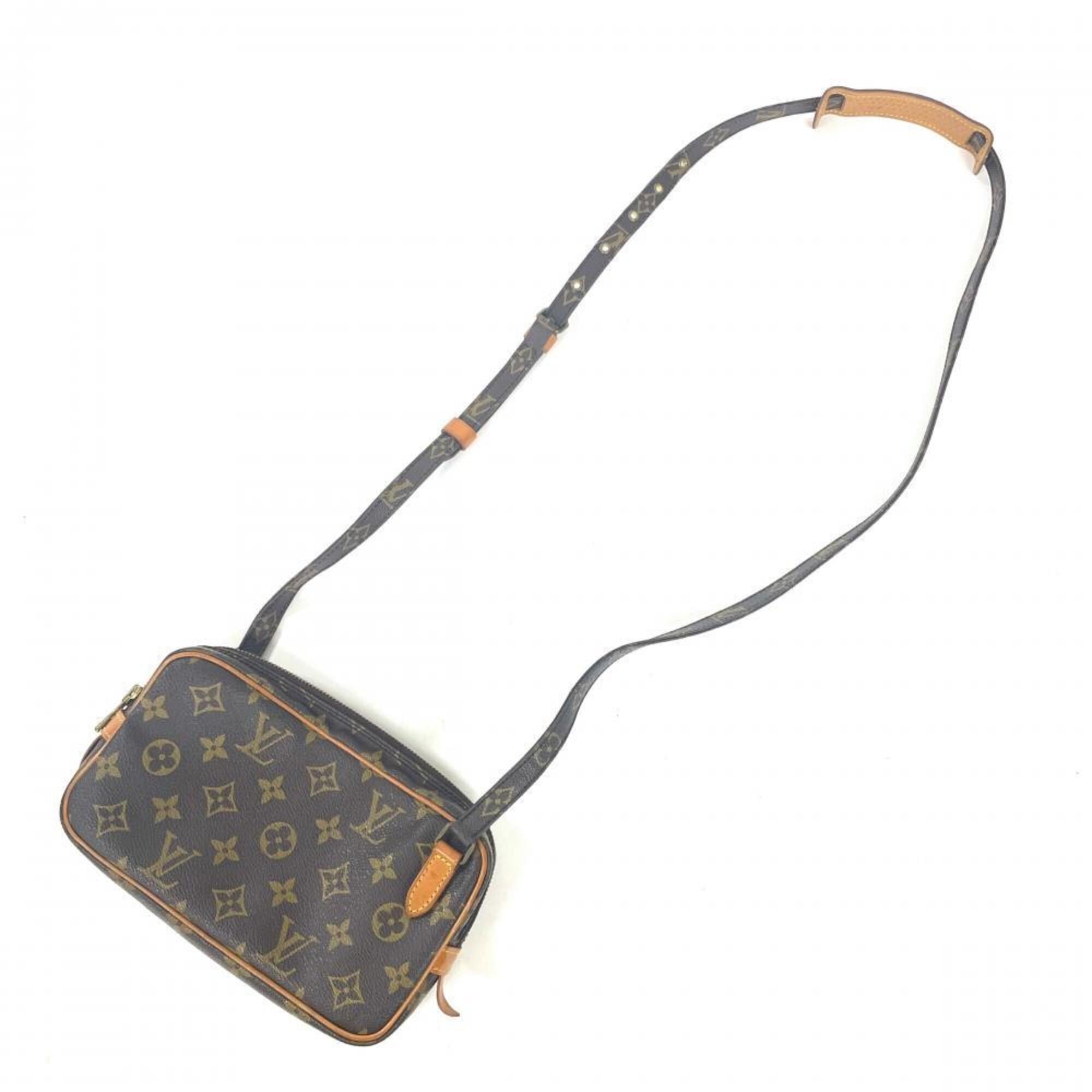 Louis Vuitton Brown Monogram Canvas Shoulder Bag (Pre-Owned)