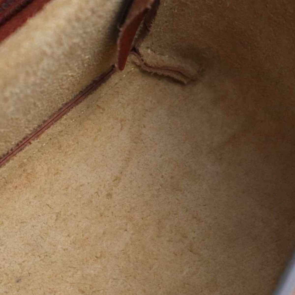 Longchamp Red Brown Leather Shoulder Bag (Pre-Owned)