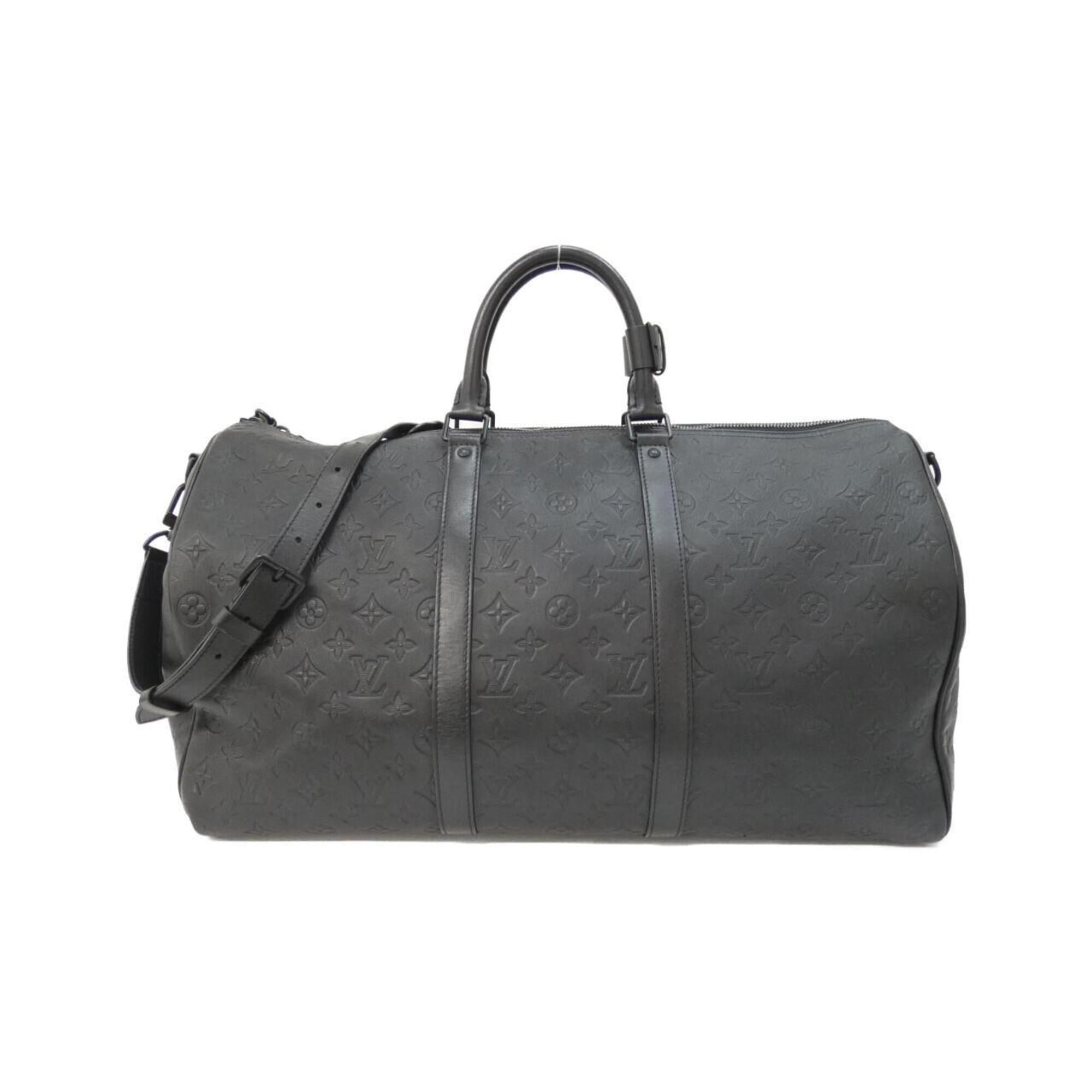 Louis Vuitton Black Leather Boston Bag (Pre-Owned)