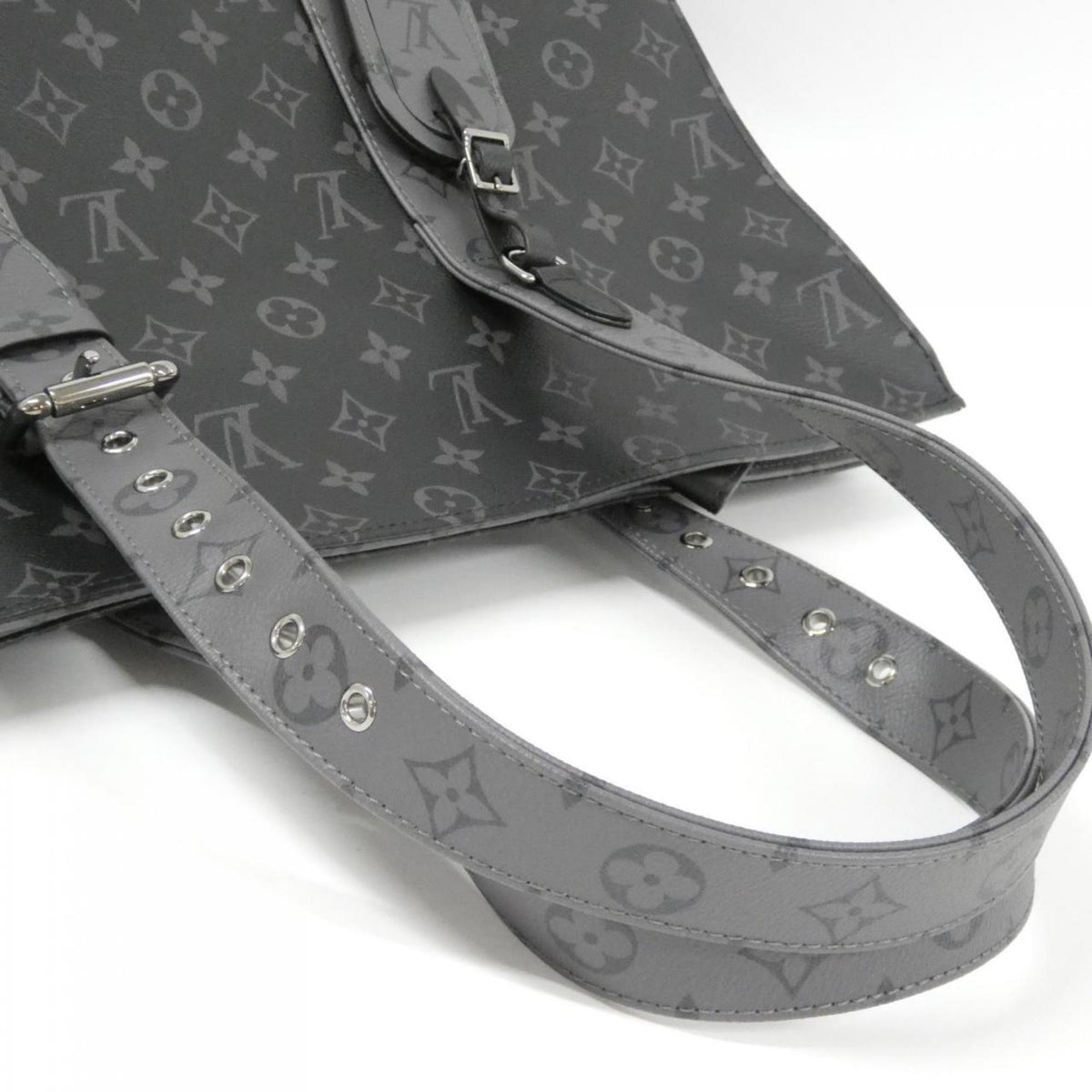 Louis Vuitton Black Coated Canvas Handbag (Pre-Owned)