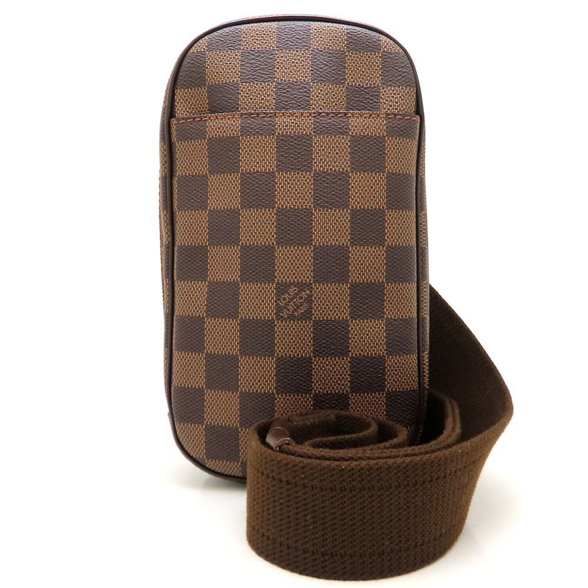 Louis Vuitton Damier Ebene Damier Canvas Pochette Sling Bag (Pre-Owned)