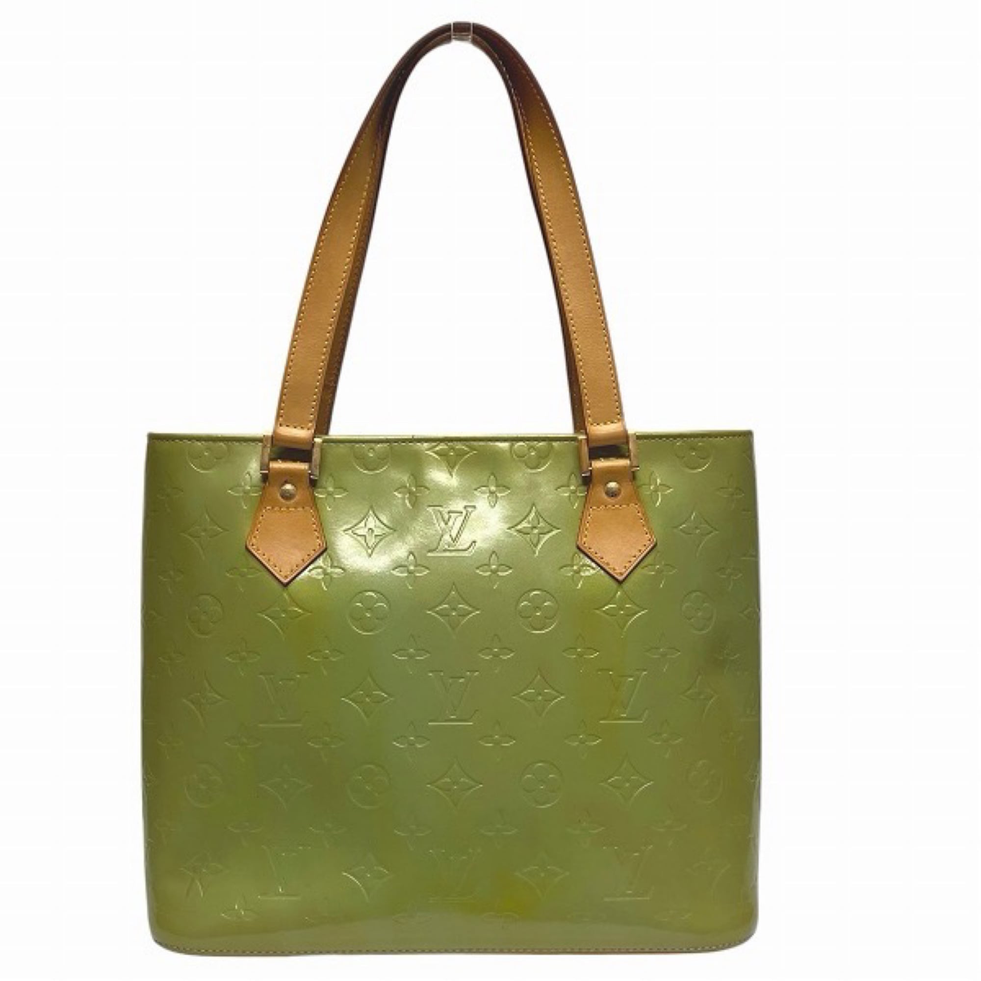 Louis Vuitton Galle Green Patent Leather Tote Bag (Pre-Owned)