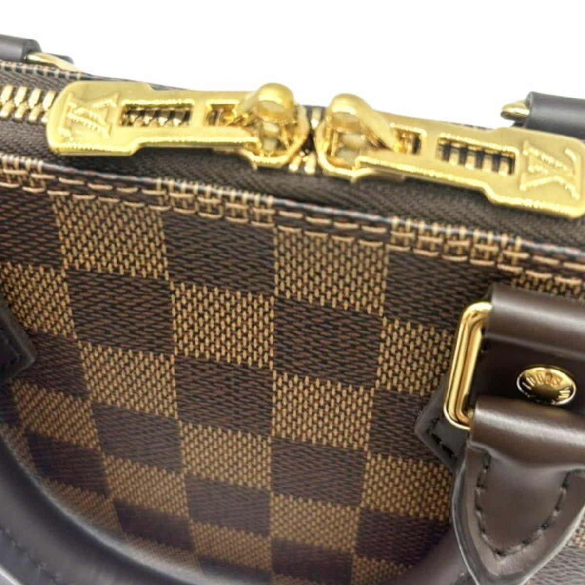 Louis Vuitton Damier Brown Damier Canvas Ebene Damier Canvas Handbag Shoulder Bag (Pre-Owned)