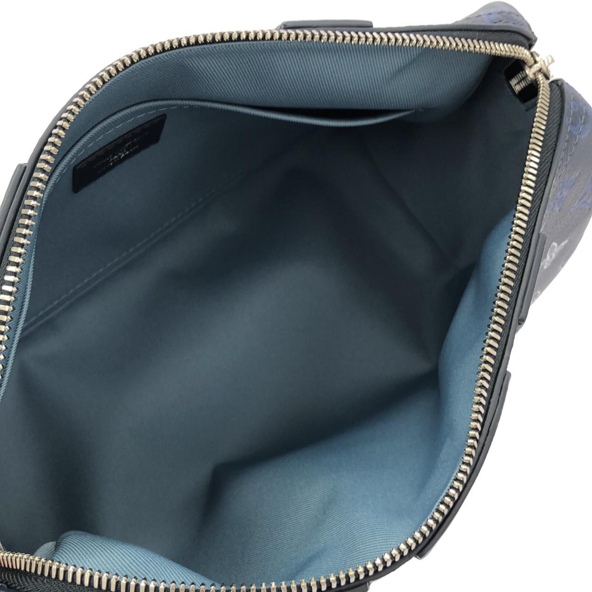 Louis Vuitton Navy Leather Boston Bag (Pre-Owned)